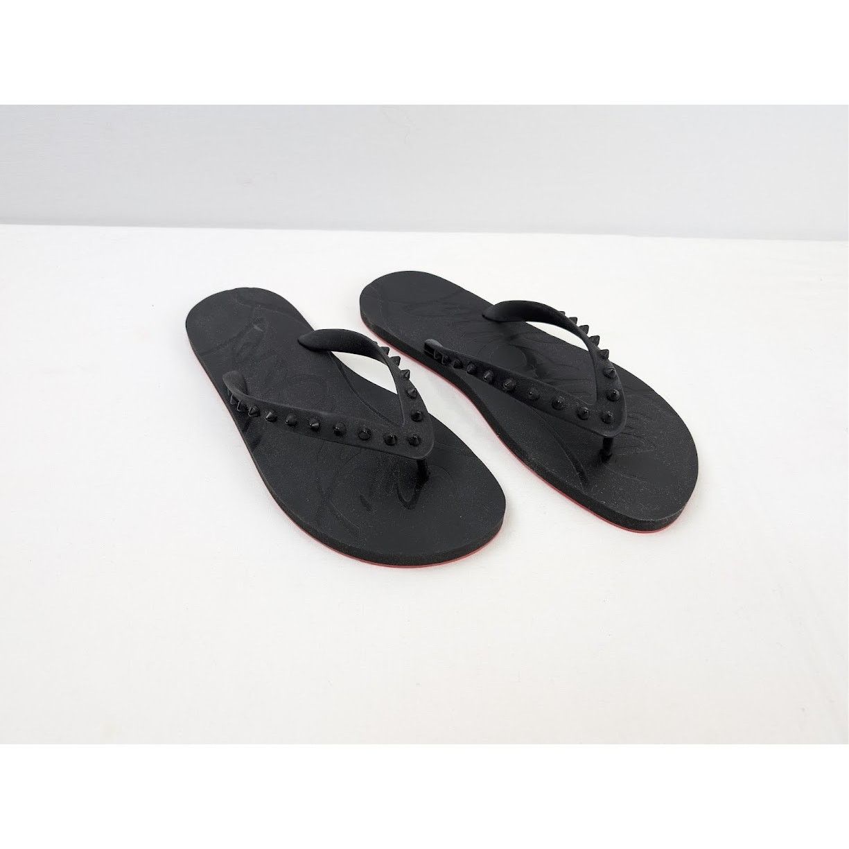 Christian Louboutin o1rshd1 Q:2 / Loubi Flip Flat in Black Size US 10 / EU 43 - 5 Thumbnail
