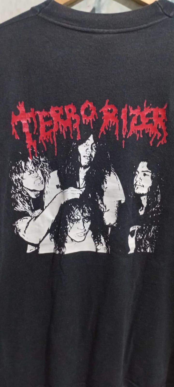 Band Tees Rare Vtg Terrorizer LS screen stars Size US M / EU 48-50 / 2 - 6 Thumbnail