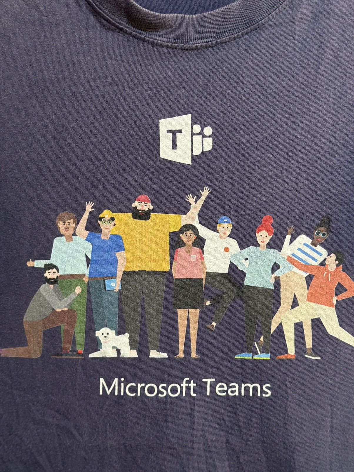 Microsoft Vintage Microsoft Teams Sun Faded Size US L / EU 52-54 / 3 - 2 Thumbnail