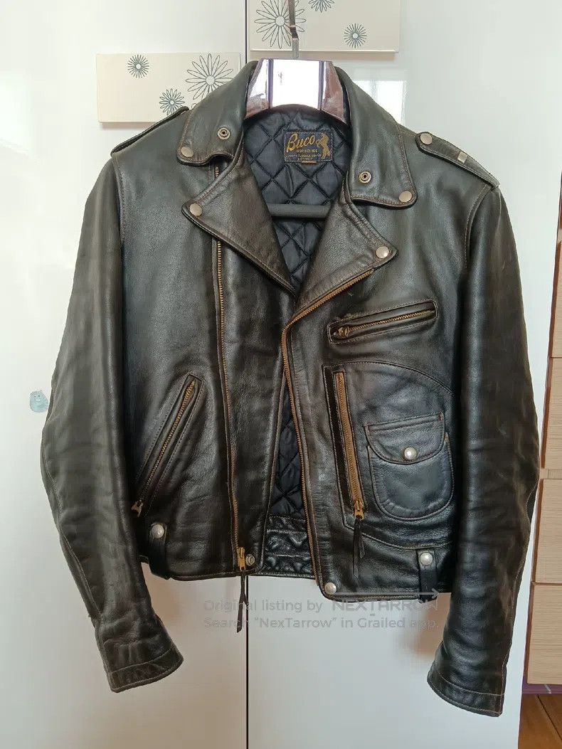 The Real McCoy's The Real McCoys Dark brown horsehide locomotive Size US XL / EU 56 / 4 - 1 Thumbnail