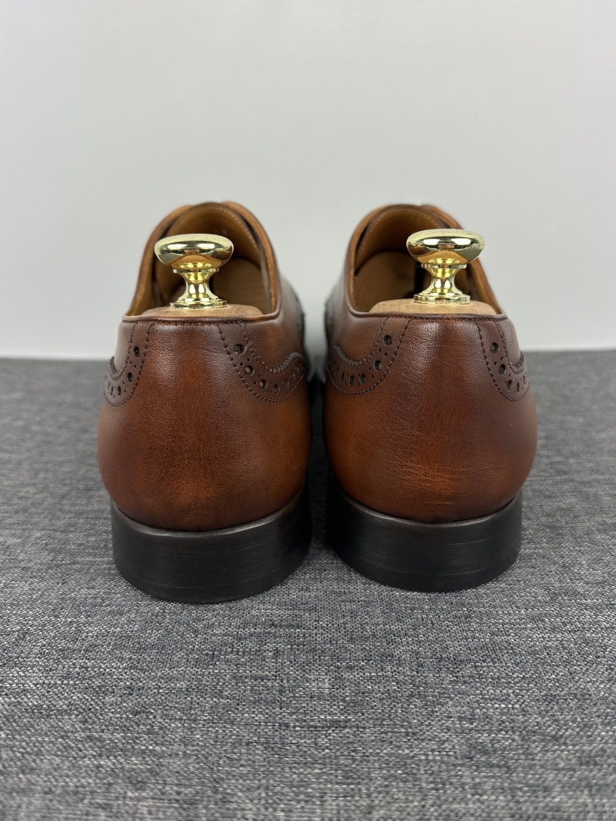 Other Jim Corbett Leather Wingtip Brogue Derby Dress Shoes Brown Size US 10 / EU 43 - 8 Thumbnail