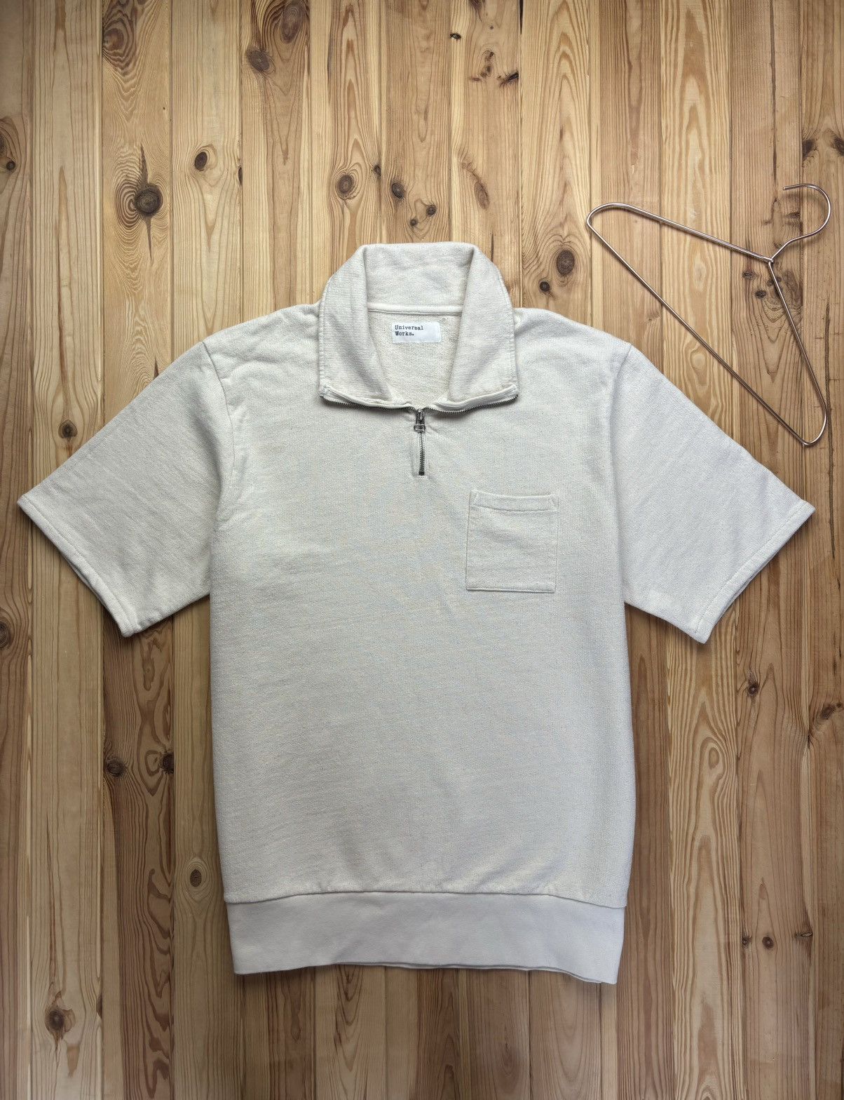 Universal Works Vintage cotton jumper Universal Works Short Sleeve Quarter Size US XXL / EU 58 / 5 - 1 Thumbnail
