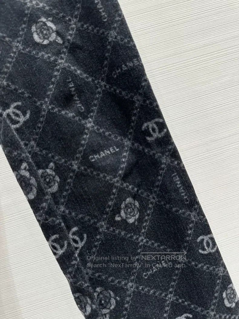 Chanel Chanel 23a camelia flared jeans Size 42" / US 20 - 5 Thumbnail