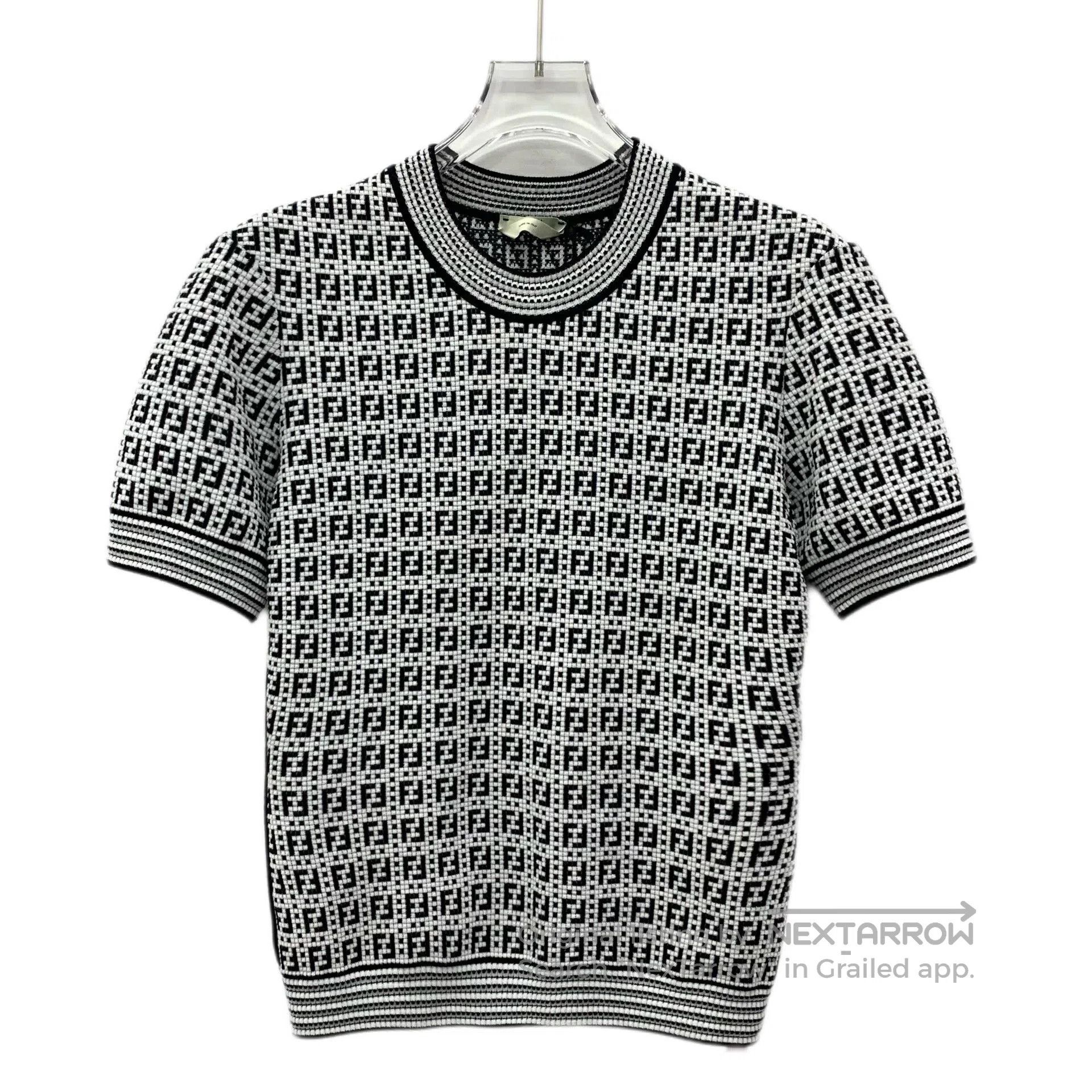 Fendi fendi color block logo knit short sleeve top. Size US M / EU 48-50 / 2 - 1 Thumbnail