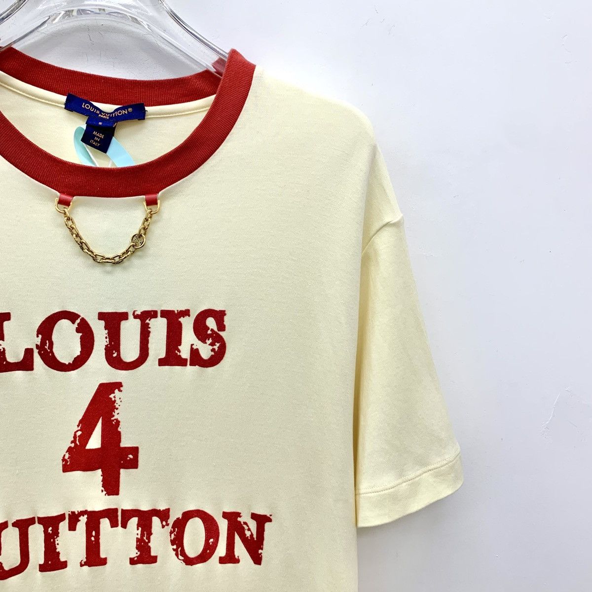 Louis Vuitton Louis Vuitton Logo Letter Print Short Sleeve T-Shirt K26WX Size S / US 4 / IT 40 - 3 Thumbnail