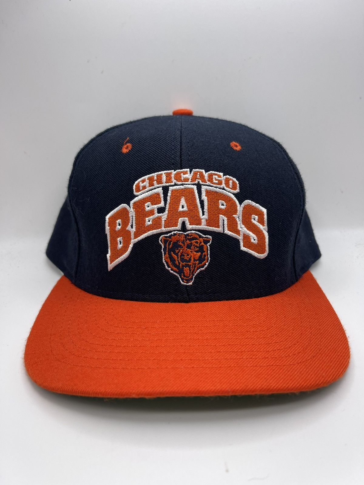 Vintage Vtg 90s Chicago Bears corduroy trucker style snapback hat