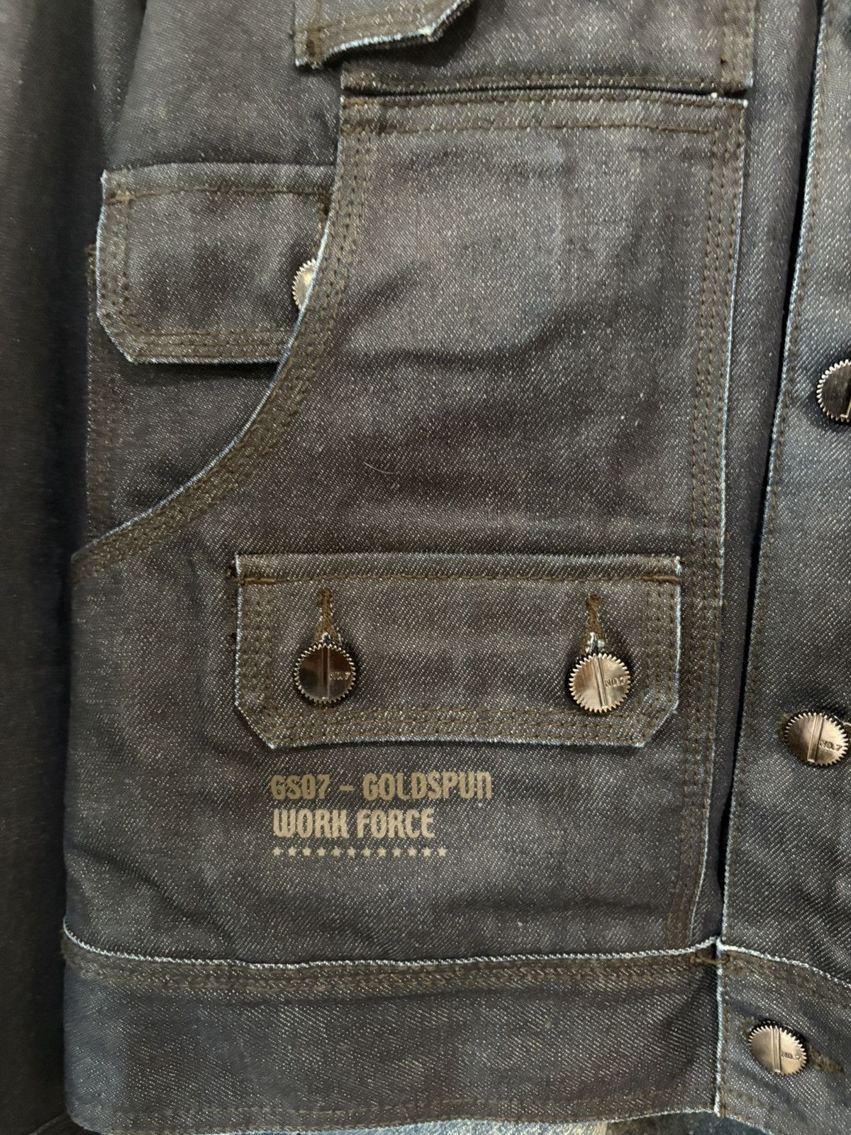 Other Raw Denim Jacket Goldspun Size US M / EU 48-50 / 2 - 4 Thumbnail