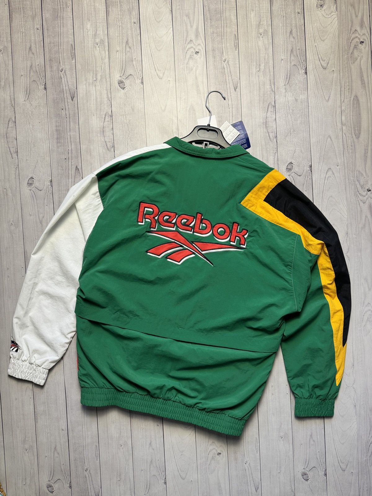 Vintage South Africa 🇿🇦 Reebok Jacket big logo windbreaker Size US XL / EU 56 / 4 - 5 Thumbnail