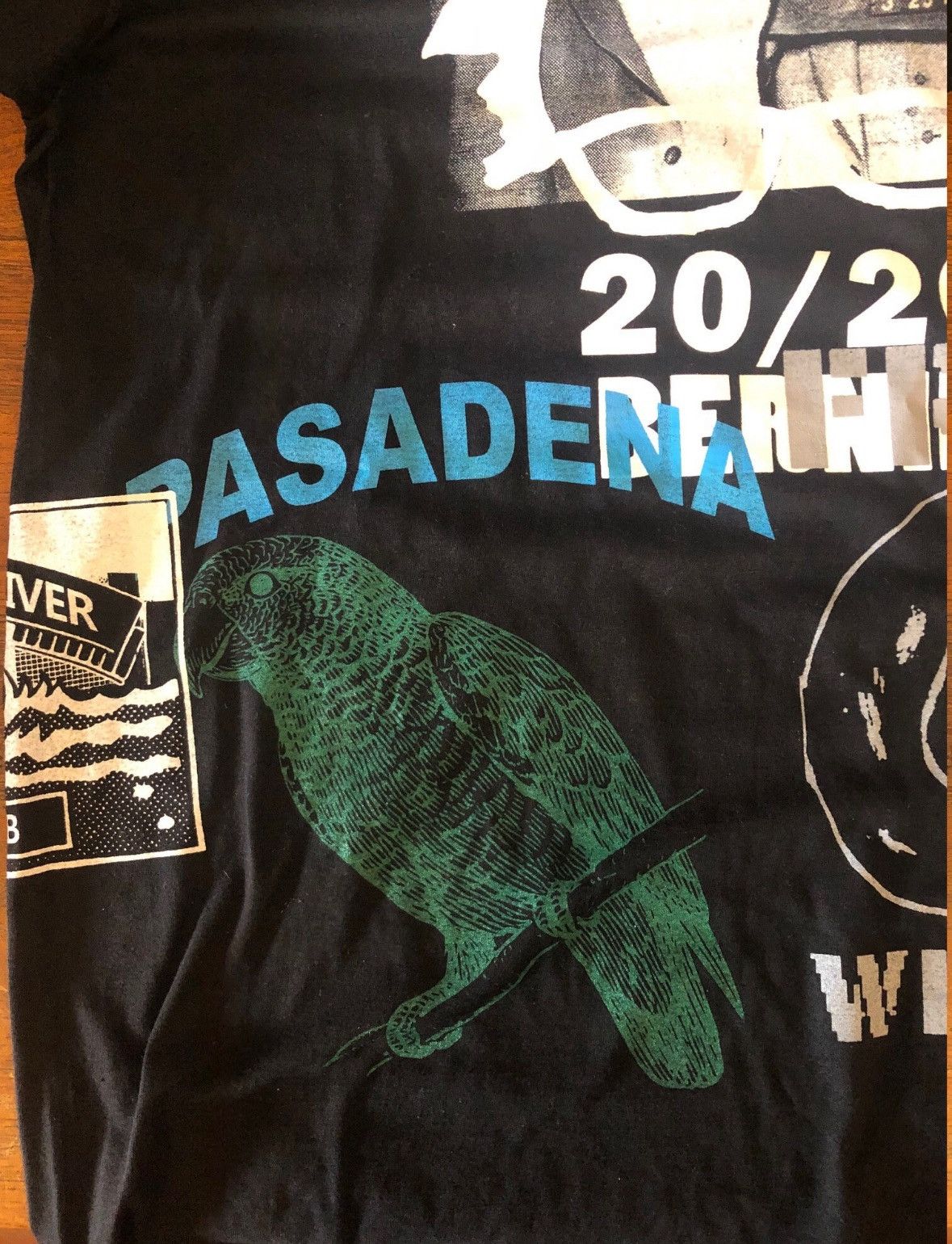 Vintage 20/20 Pasadena Test Print Tee – Collage Graphic, Size L Size US L / EU 52-54 / 3 - 3 Thumbnail
