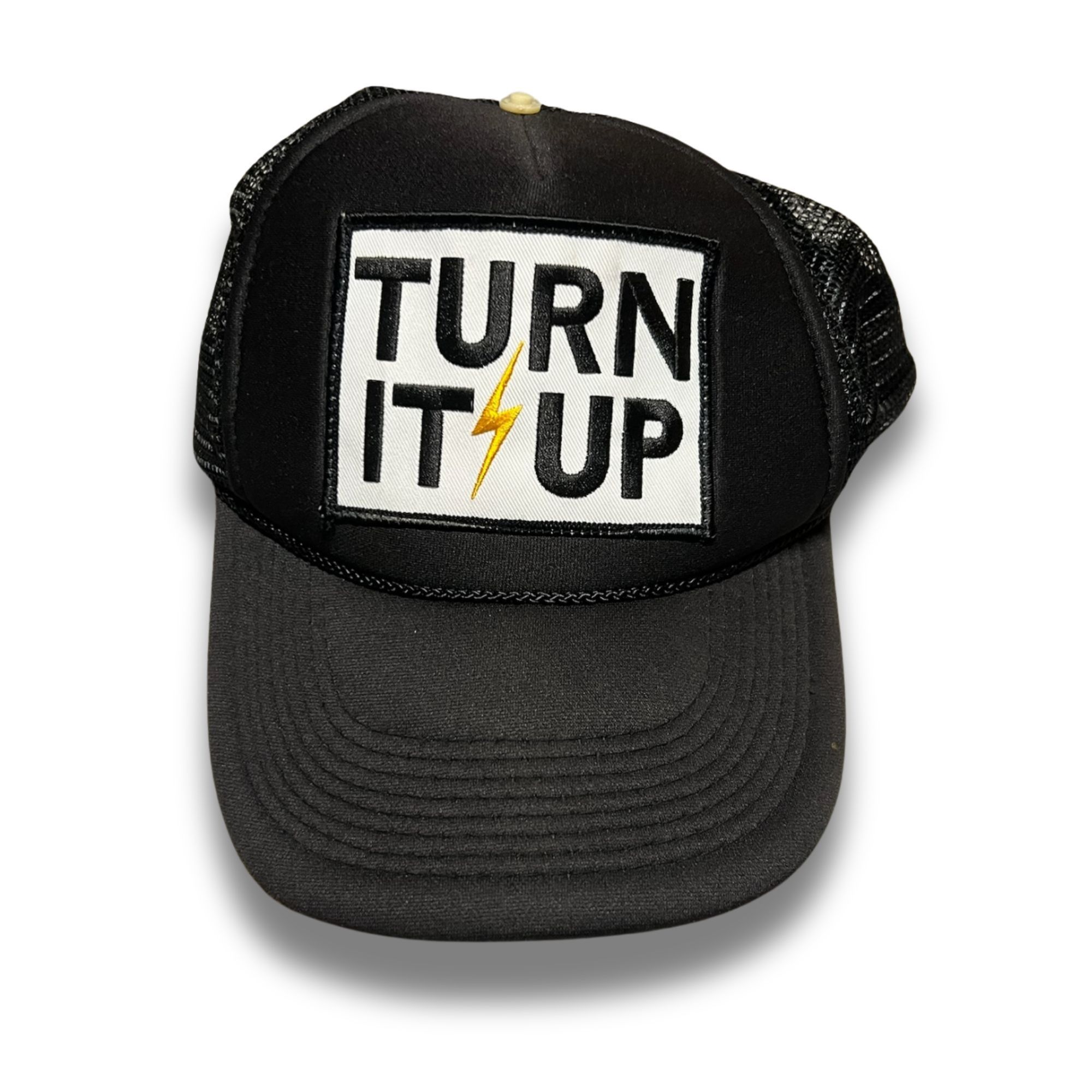 Aviator Nation Aviator Nation Turn It Up Black Mesh Trucker Hat Adjustable Size ONE SIZE - 2 Thumbnail
