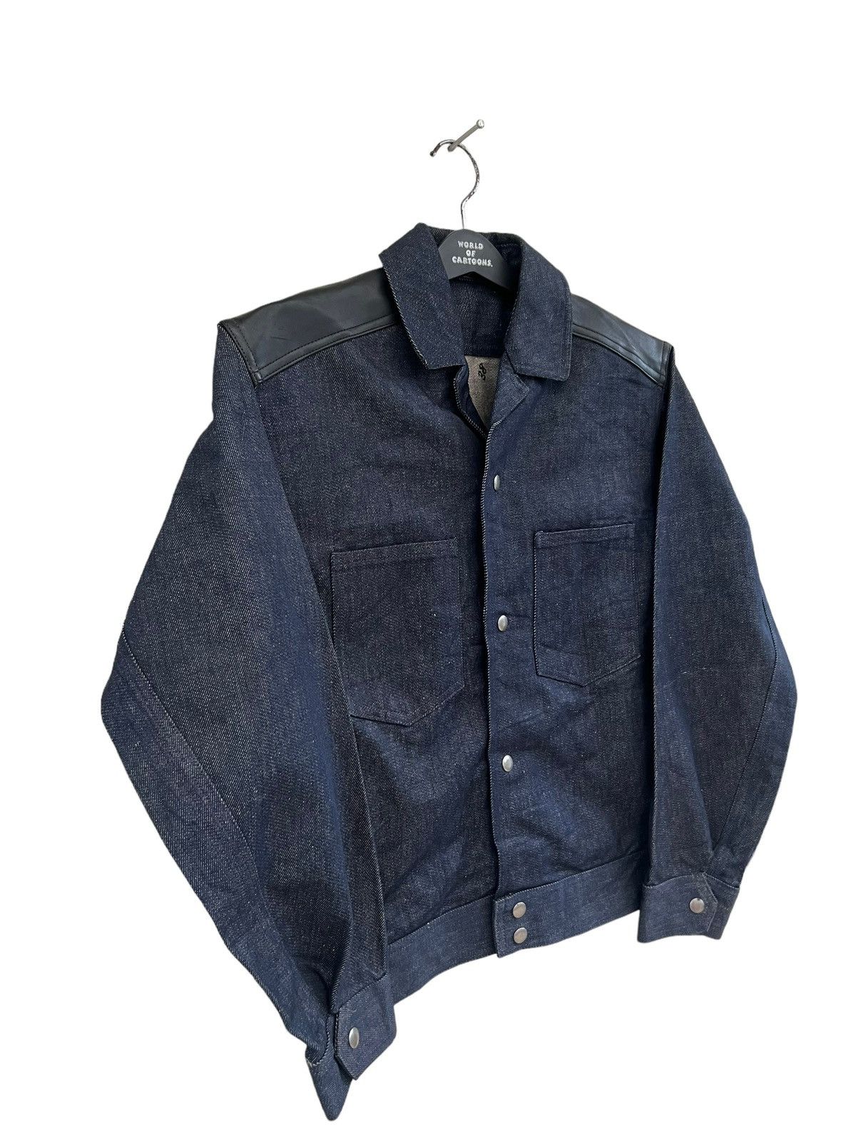 Vintage Vintage YOSHISEI Sports Wear "Colosseum" Hybrid Denim Jacket Size US M / EU 48-50 / 2 - 8 Thumbnail