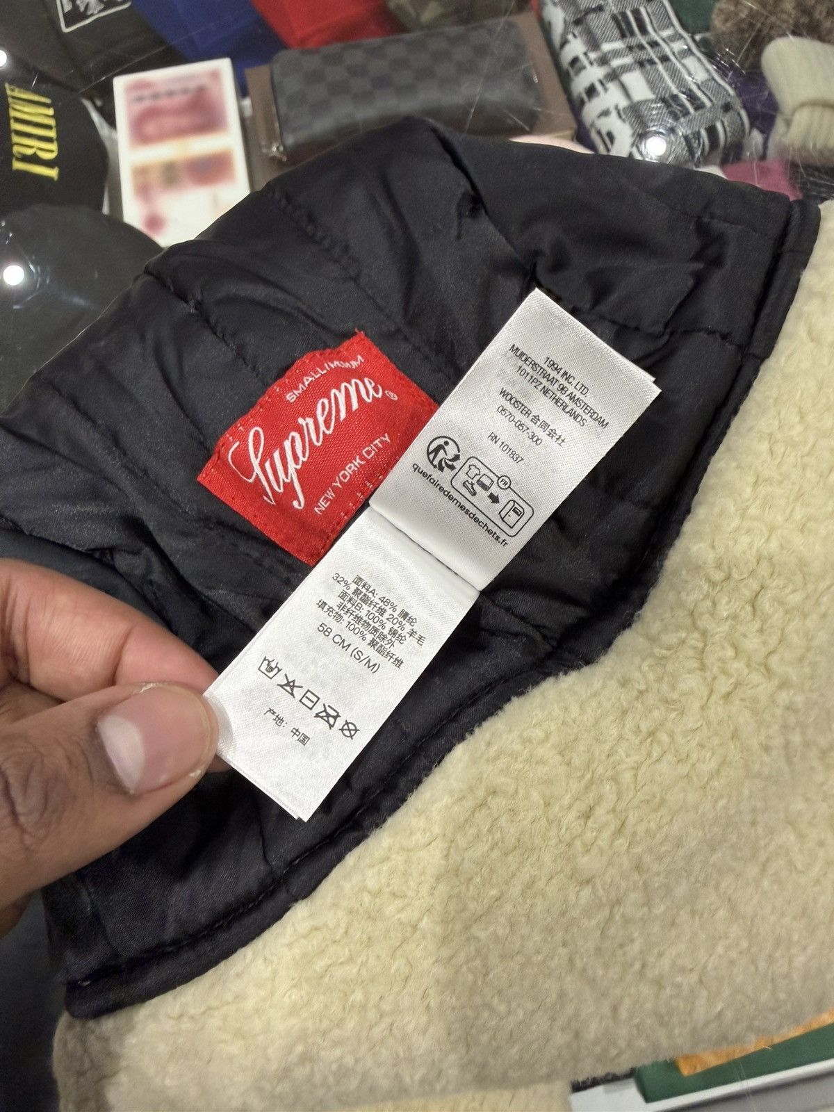 Supreme Supreme Shearling Trooper Natural Size: S/M Size ONE SIZE - 7 Thumbnail