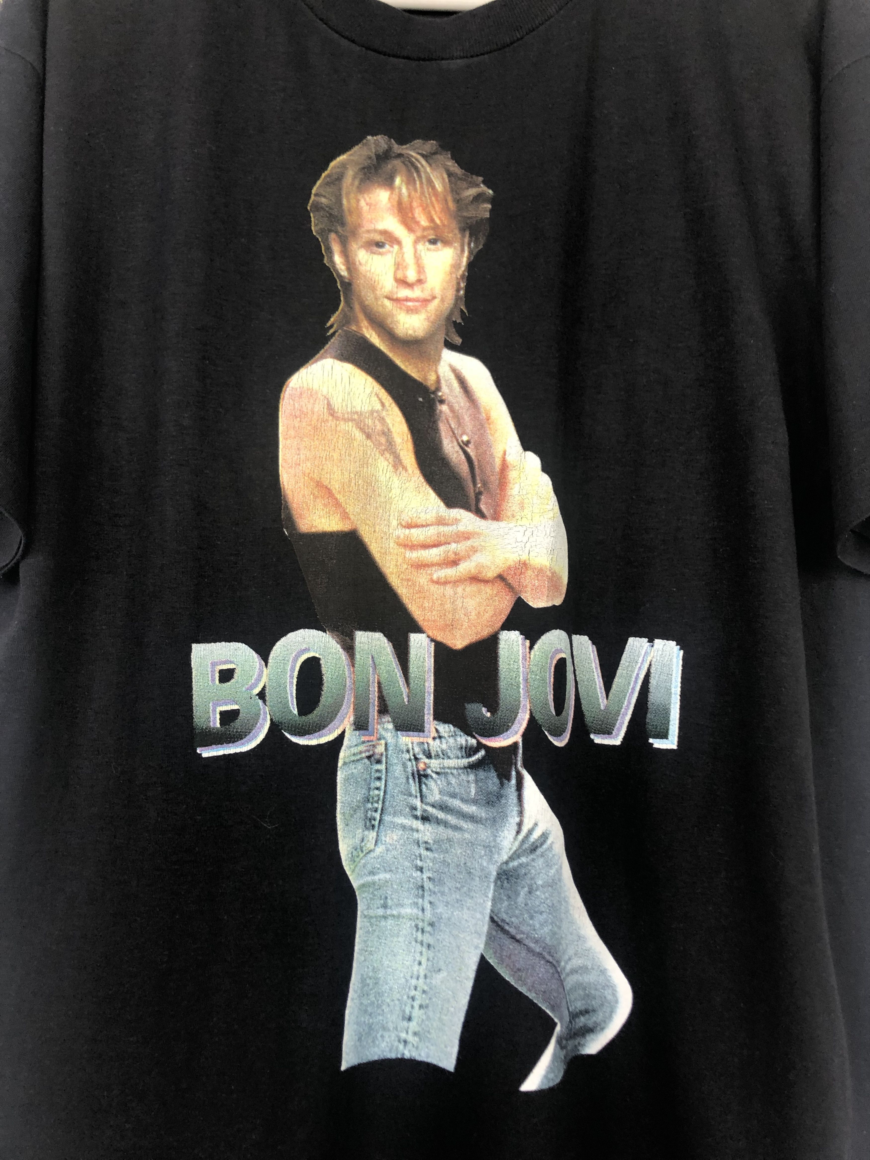 Band Tees Vintage 90's Bon Jovi Shirt Band Tee Rare Hype Big Logo Size US M / EU 48-50 / 2 - 5 Thumbnail