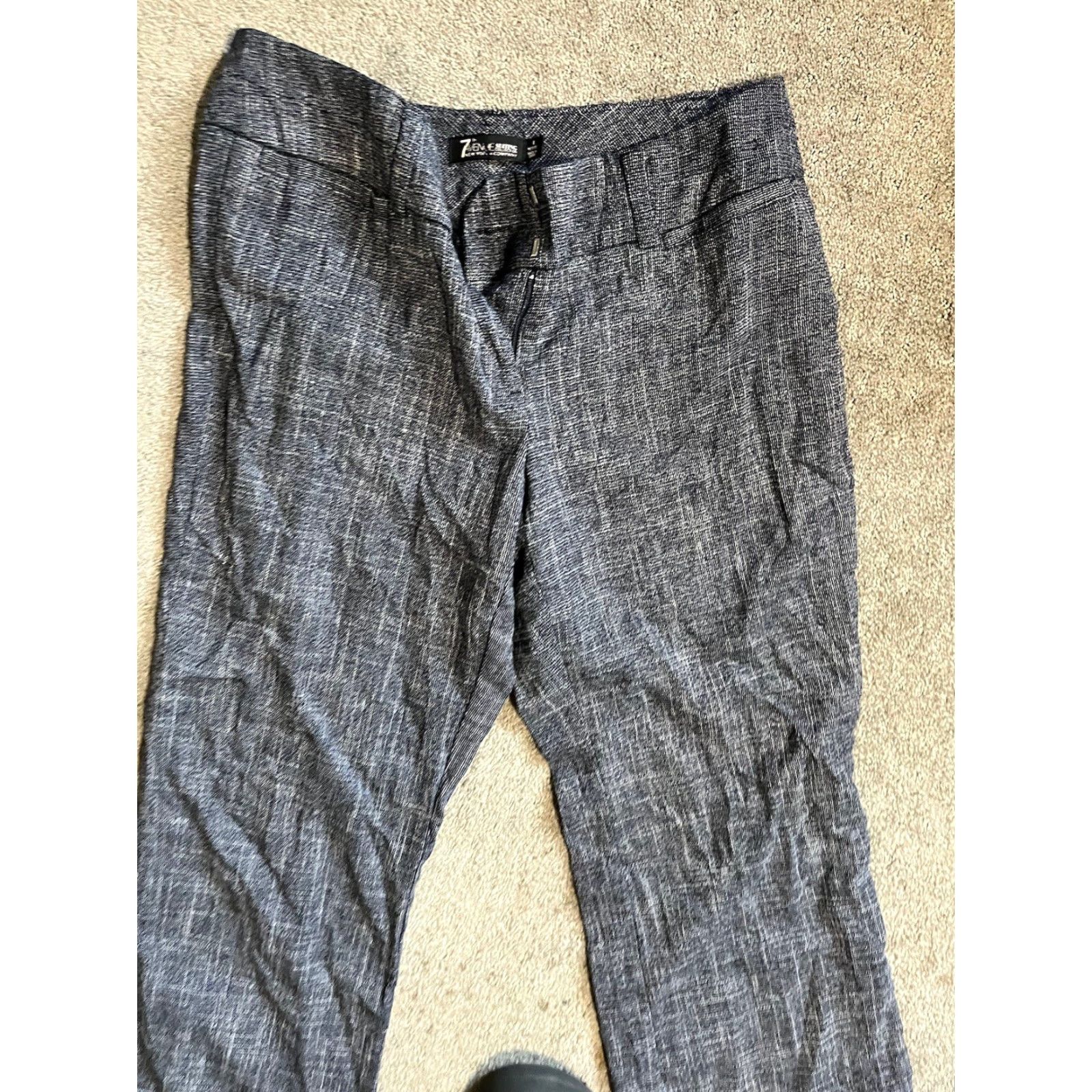 Vintage New York & Company Women Petite Blue Dress Pants Size 8 Pants Size 30" / US 8 / IT 44 - 2 Thumbnail