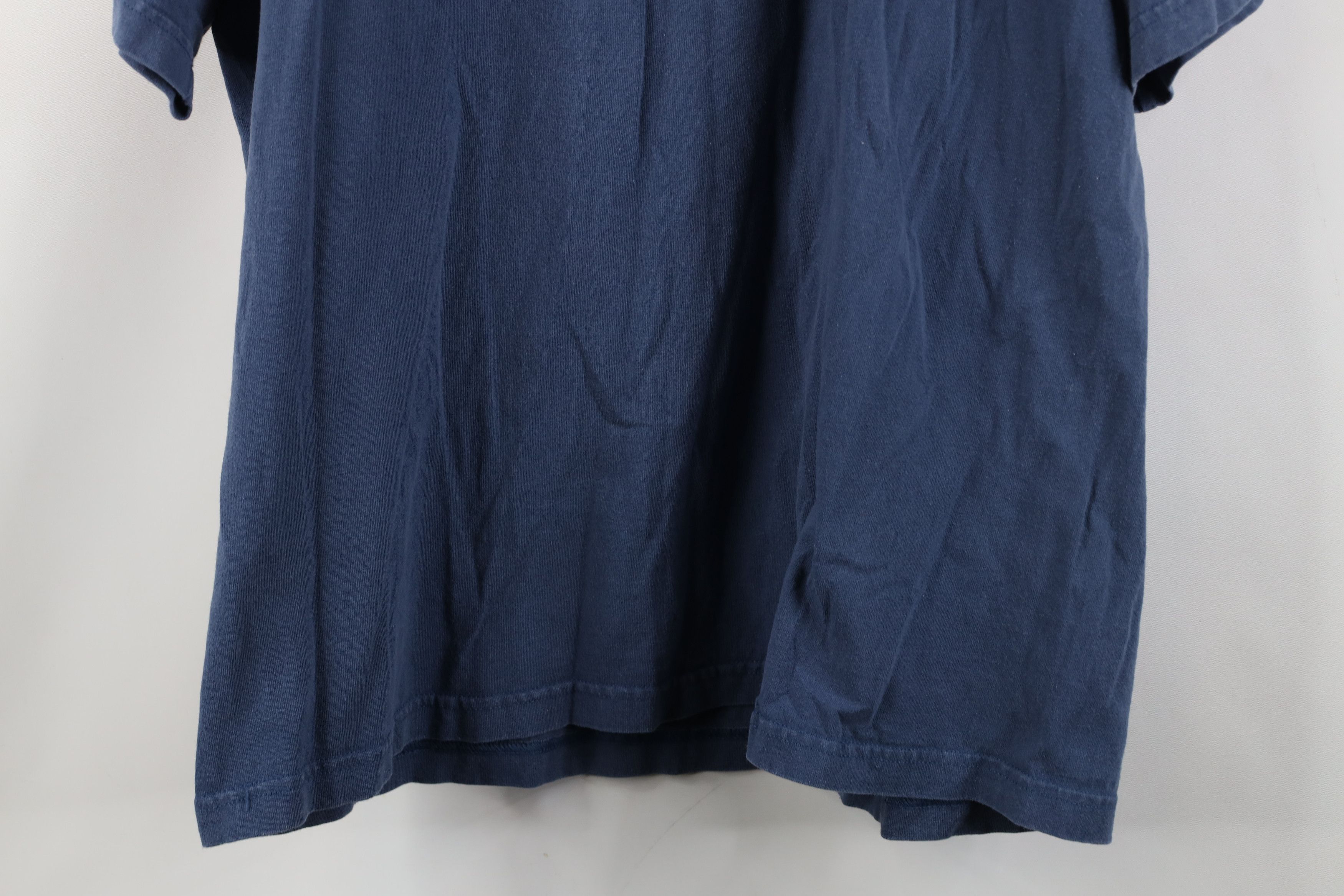 Columbia Vintage 90s Y2K Columbia Spell Out Mountains T-Shirt Blue Size US L / EU 52-54 / 3 - 13 Thumbnail