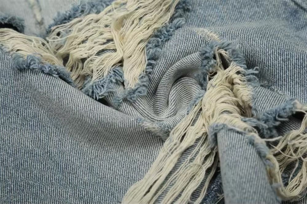 Vintage Distressed Hope Vintage Retro Style Light Blue Loose Shorts Size US 30 / EU 46 - 10 Thumbnail