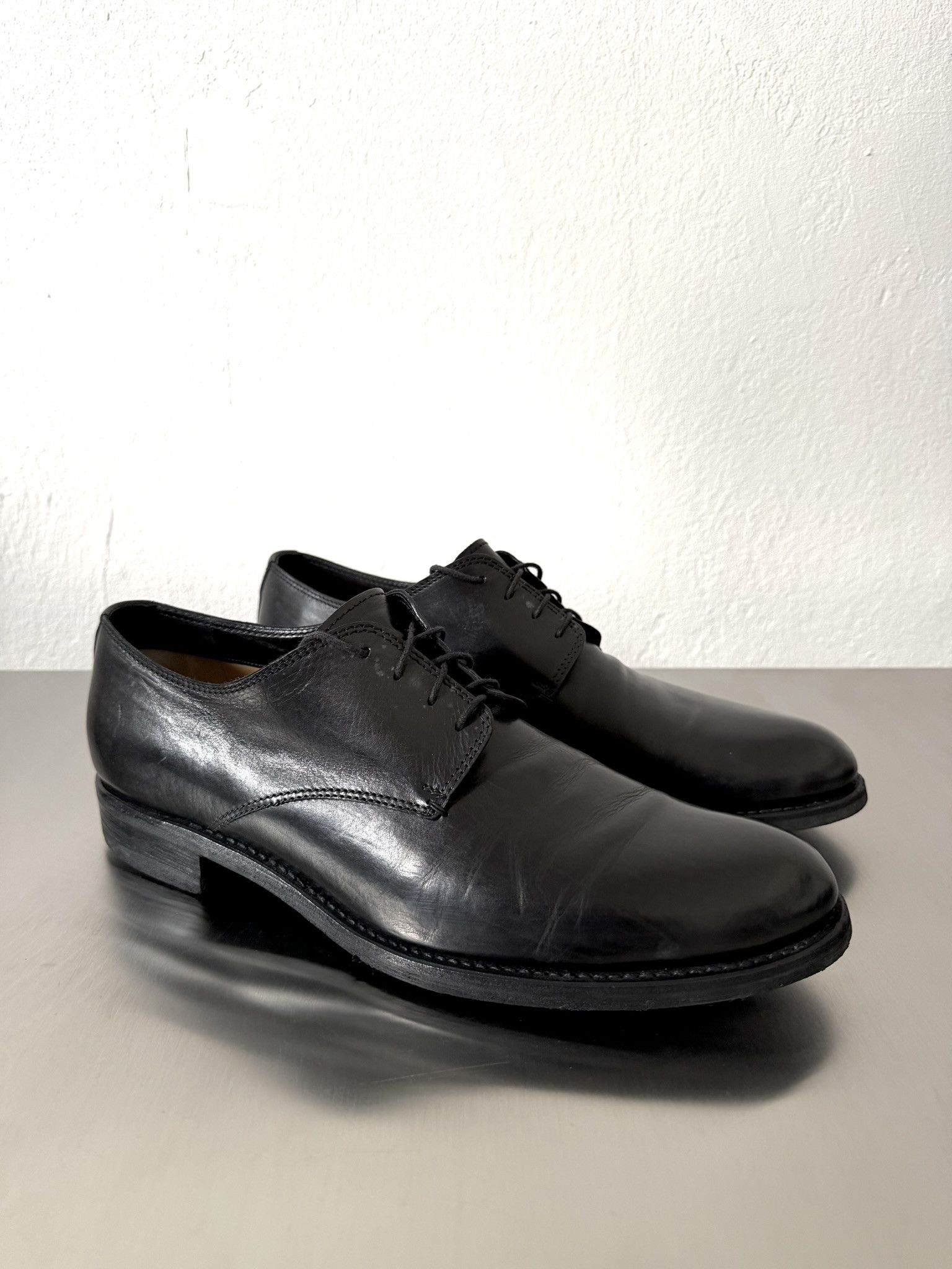 Costume National Costume National Homme Black Leather Derby EU44 Size US 11 / EU 44 - 1 Thumbnail