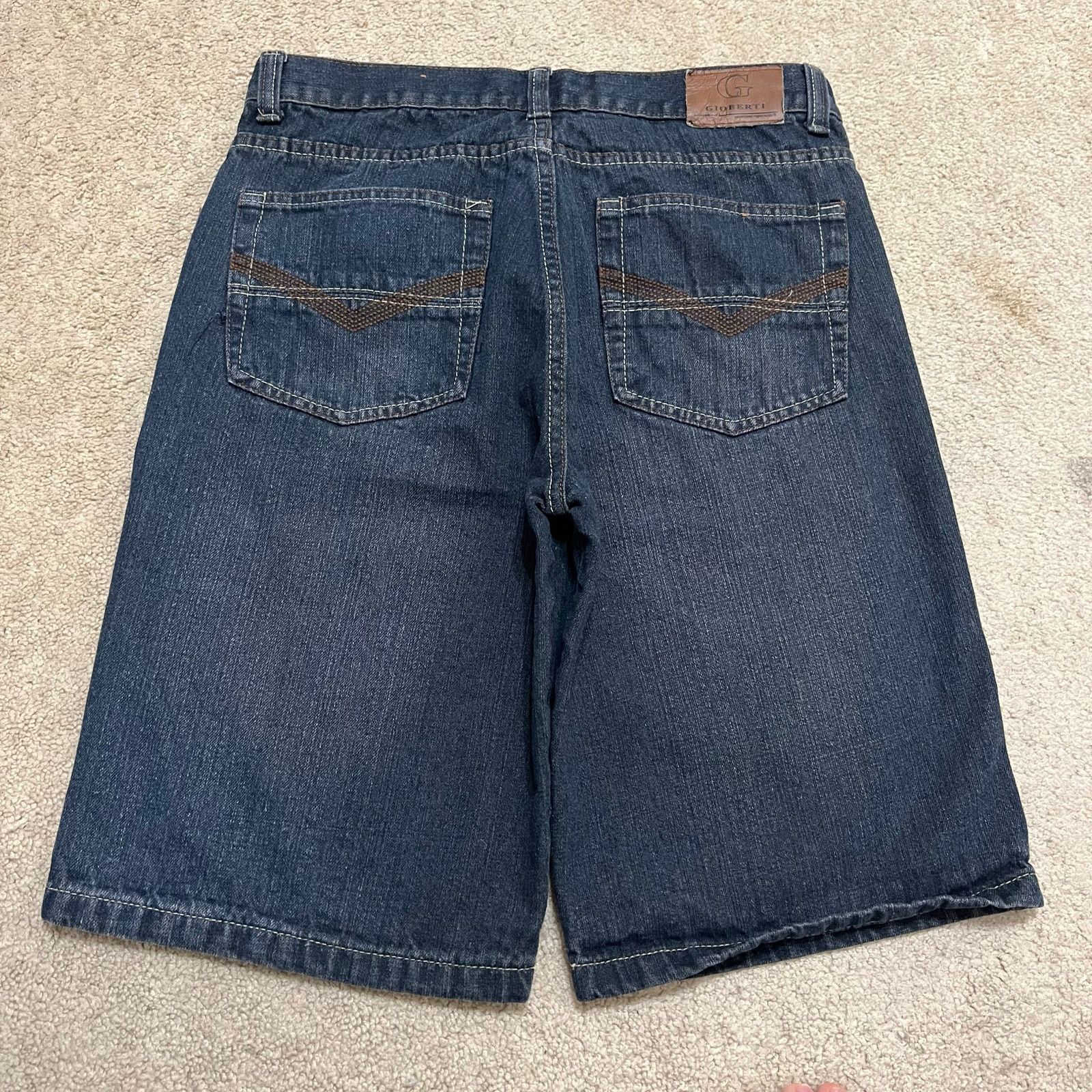 Other Gioberti Y2K Baggy Skater Brown Embroidered Faded Jorts 32W Size US 32 / EU 48 - 1 Thumbnail