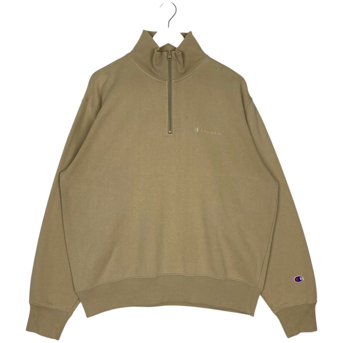 Vintage Vintage Champion Half Zipper Sweatshirt Brown Small Logo Size US L / EU 52-54 / 3 - 1 Thumbnail