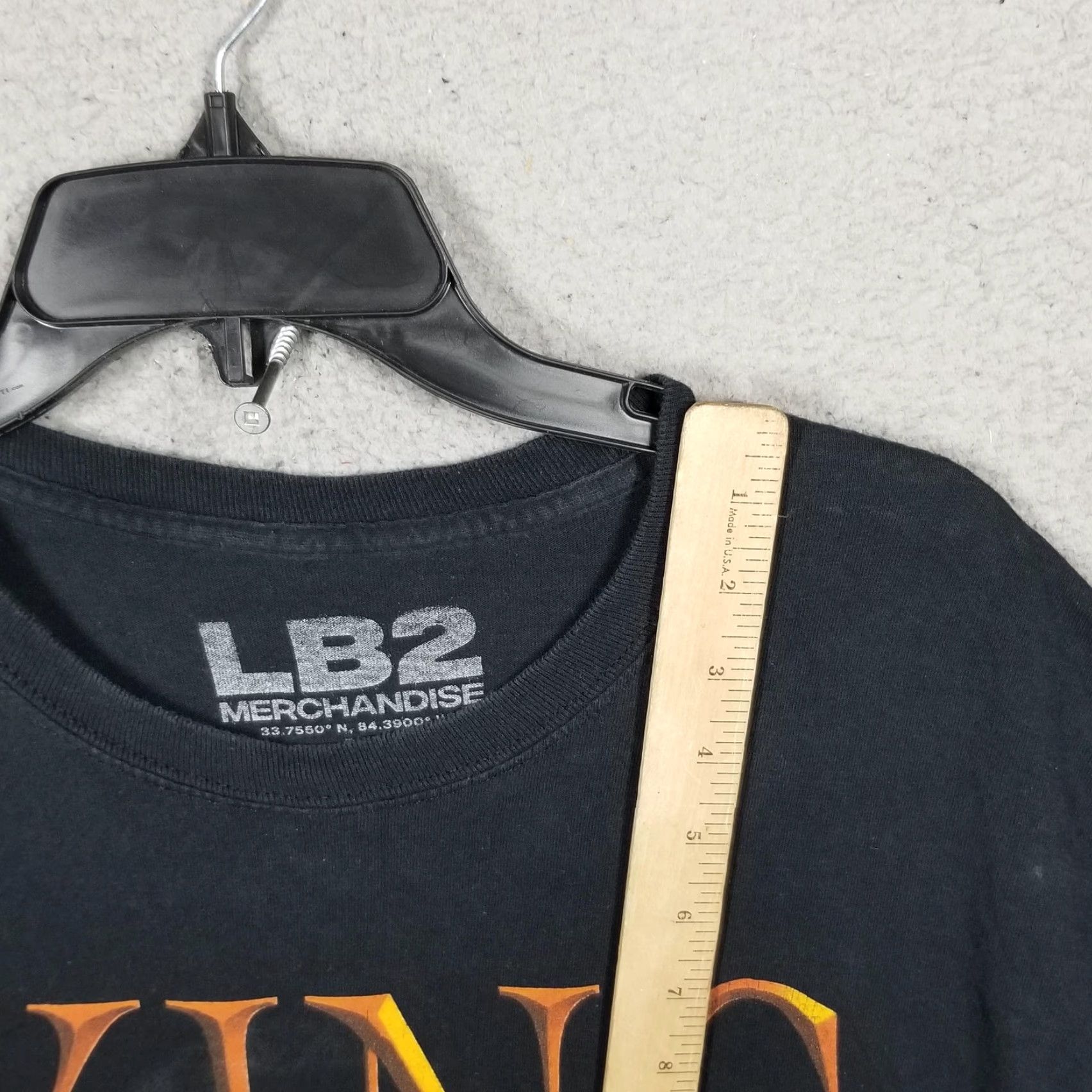 Vintage LB2 Merchandise King Boat Shirt Mens Medium Black Long Sleeve Crew Neck Graphic Print 90s Concert Theme Music Shirt Men Size US M / EU 48-50 / 2 - 6 Thumbnail