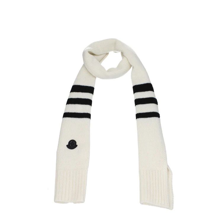 Moncler ob1o1e1124 Size: OS / Wool Scarve in Black & White Size ONE SIZE - 1 Preview