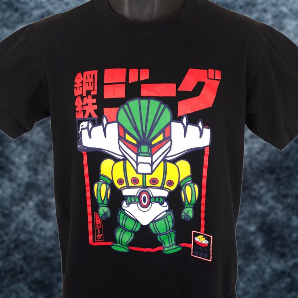 Vintage Steel Jeeg T Shirt Mens Size Medium Black Japanese Manga Anime Series Shirt Mens Medium Black Anime Jeeg Size US M / EU 48-50 / 2 - 1 Thumbnail