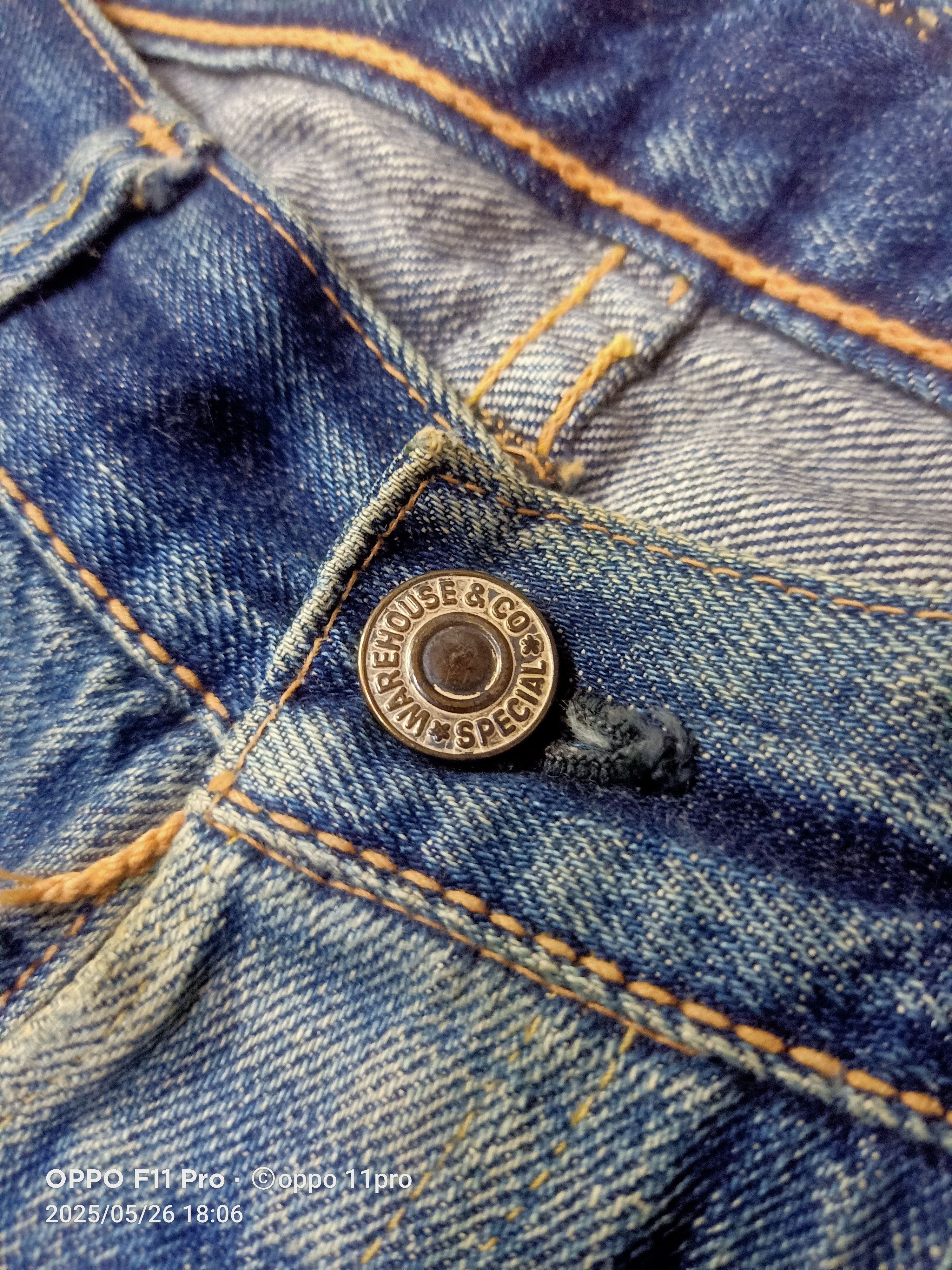 Japanese Brand × Warehouse Wherehouse Vintage Denim Distressdenim Selvedge Size US 33 - 5 Thumbnail