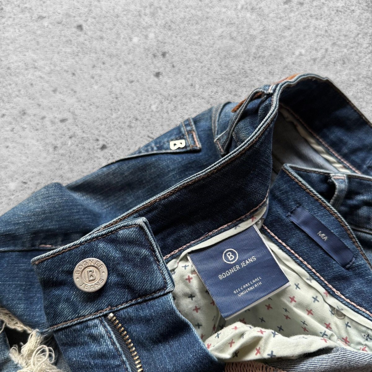 Bogner Bogner Jeans Womens Distressed Ripped Slim Fit Denim Jeans Size 32" / US 10 / IT 46 - 7 Thumbnail