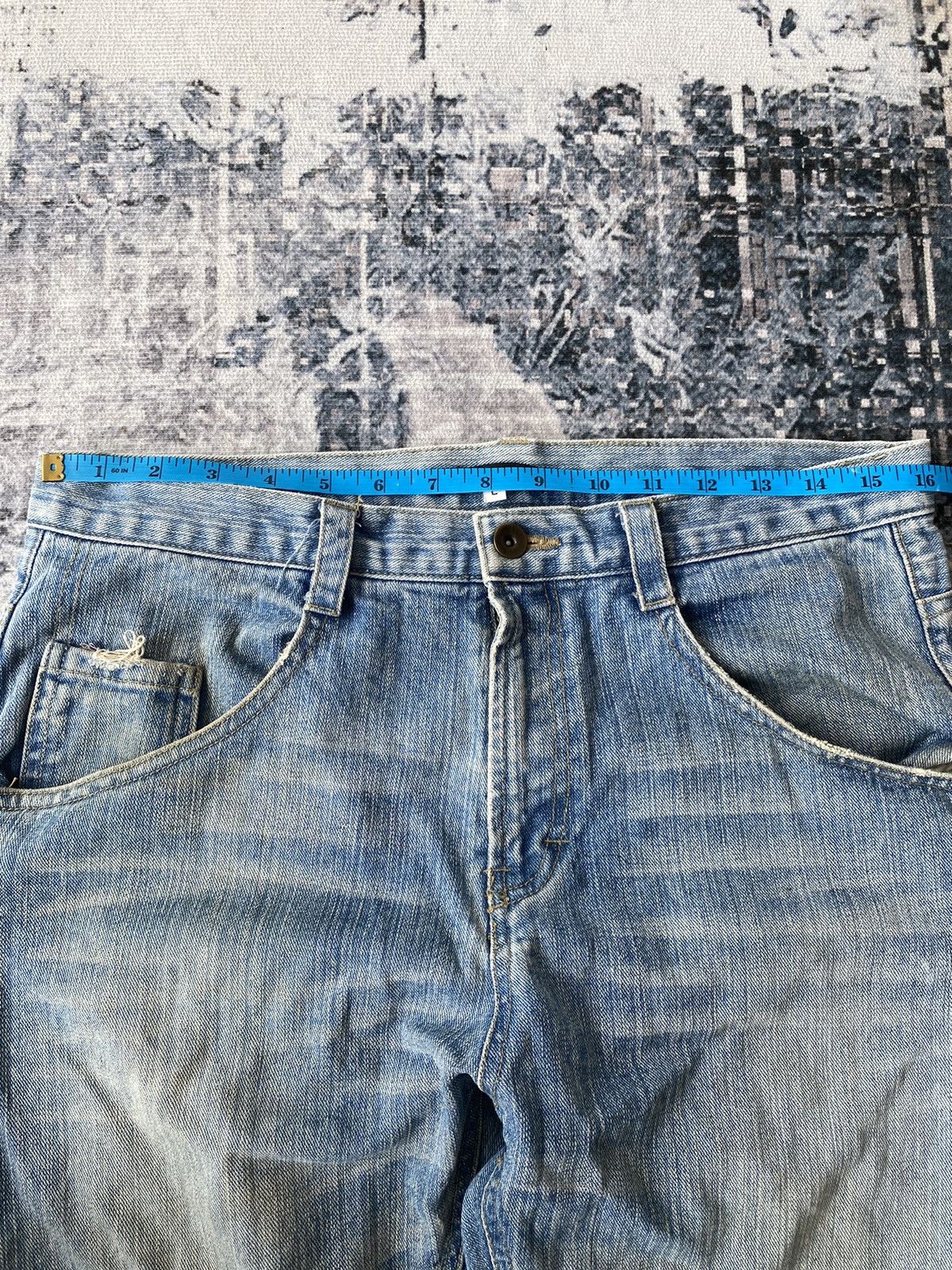 Japanese Brand Japanese Brand Distressed Denim Size US 32 / EU 48 - 7 Thumbnail