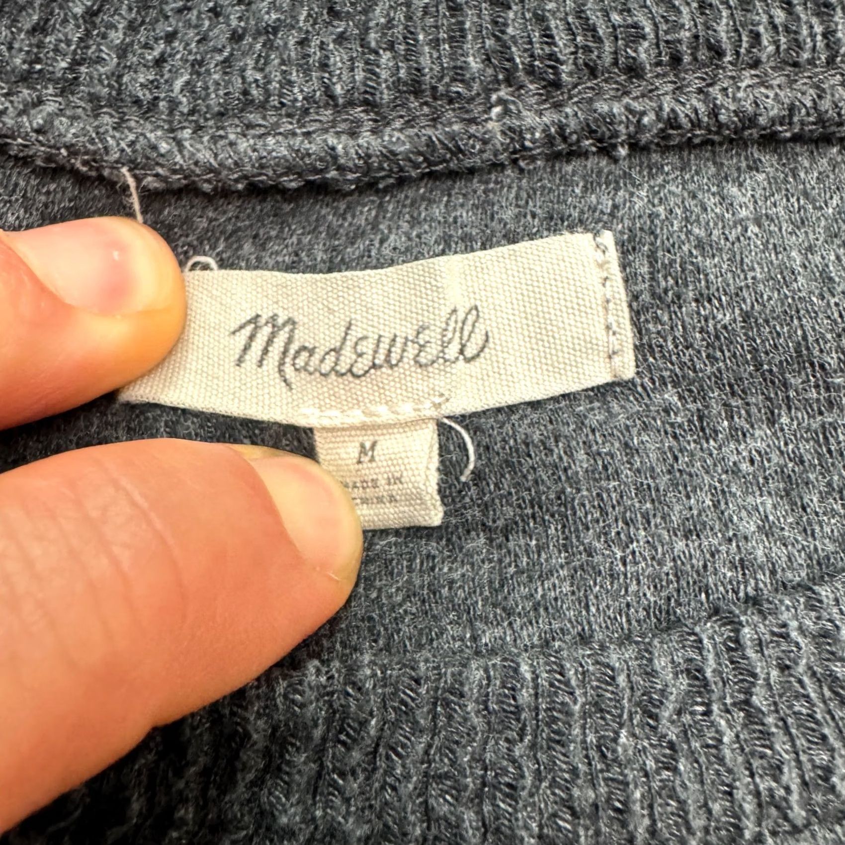 Madewell Madewell Bell Sleeve Pullover Sweater Womens M Gray Knit Crew Neck Size M / US 6-8 / IT 42-44 - 5 Thumbnail