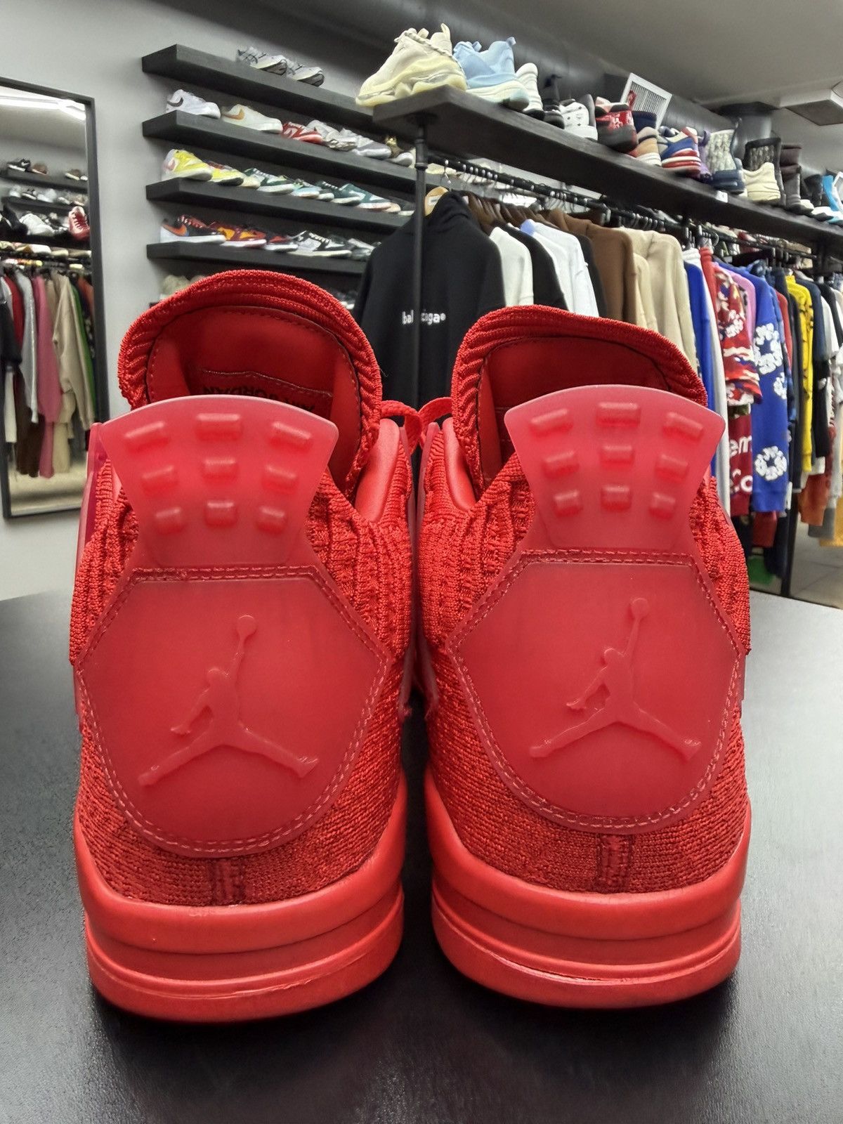 Jordan Brand Size 11.5 - Jordan 4 Retro Flyknit Red Size US 11.5 / EU 44-45 - 4 Thumbnail