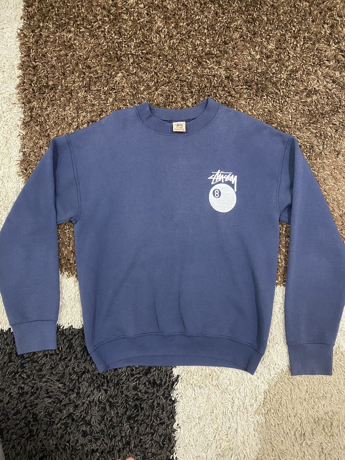 Stussy Stussy vintage 90s 8ball sweatshirt Size US M / EU 48-50 / 2 - 1 Thumbnail