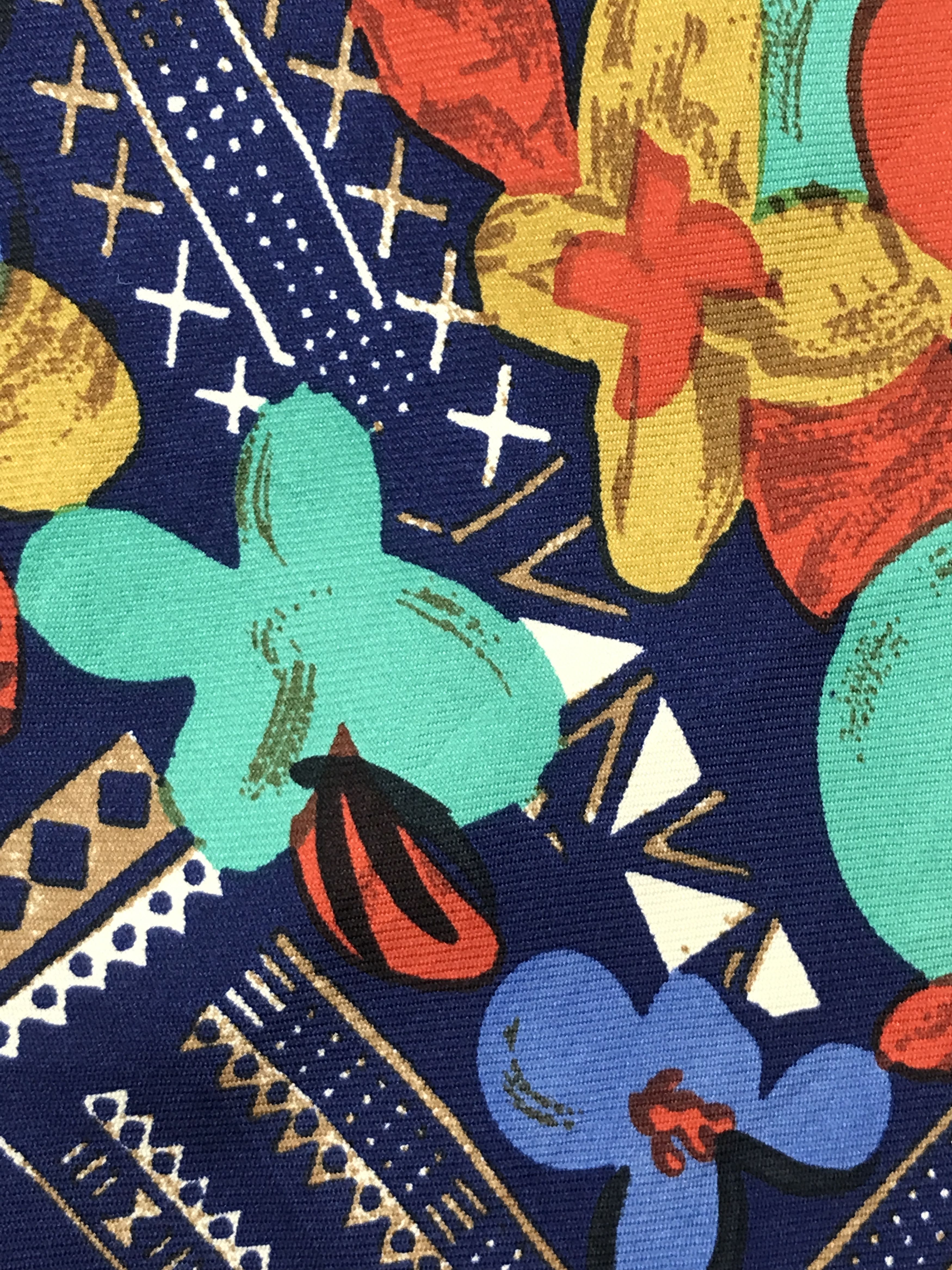 Vintage Vintage Veneziani Silk Necktie Size ONE SIZE - 5 Thumbnail
