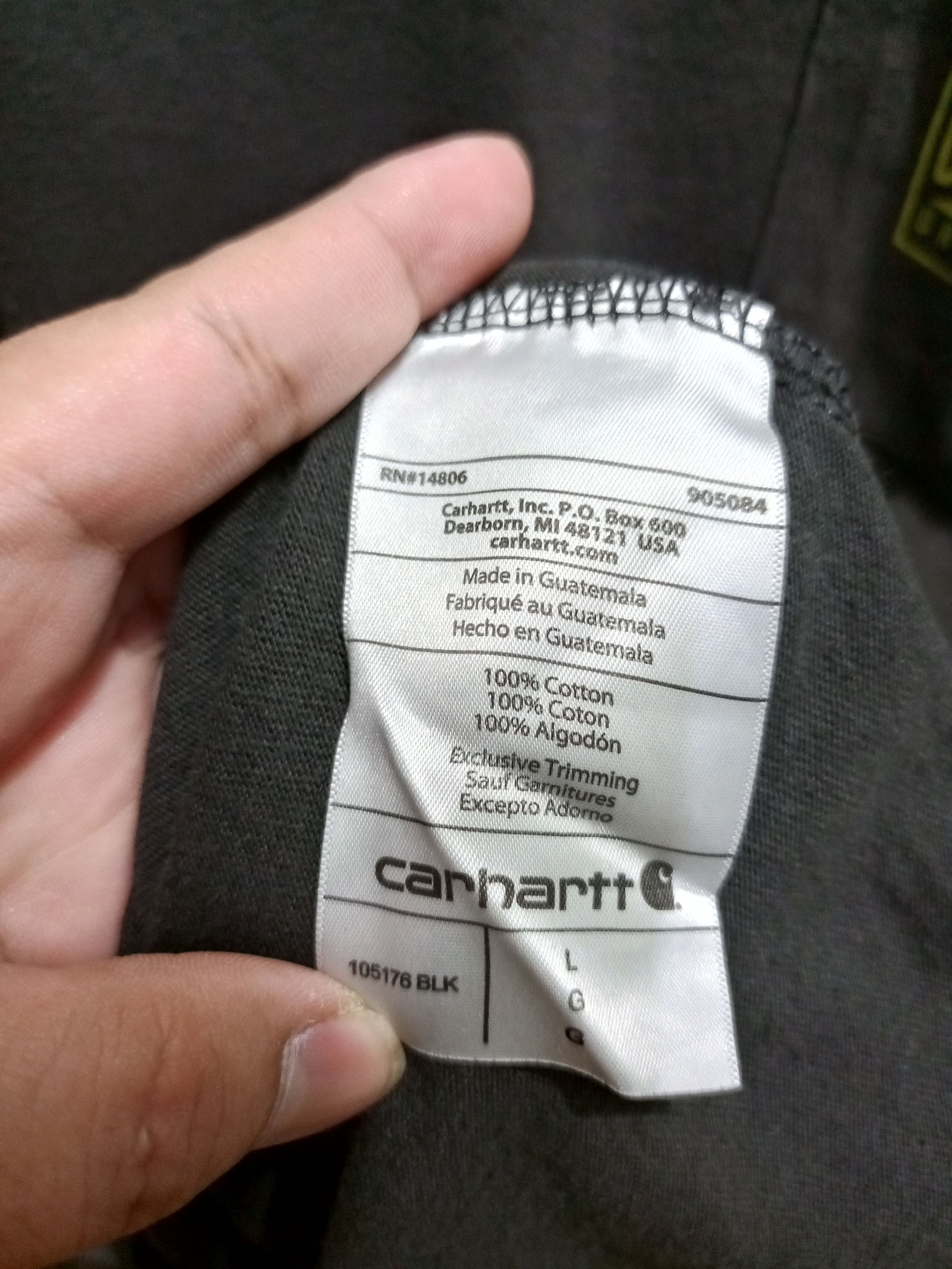Carhartt CARHARTT WORKWEAR POCKET TEE SHIRT Size US L / EU 52-54 / 3 - 5 Thumbnail