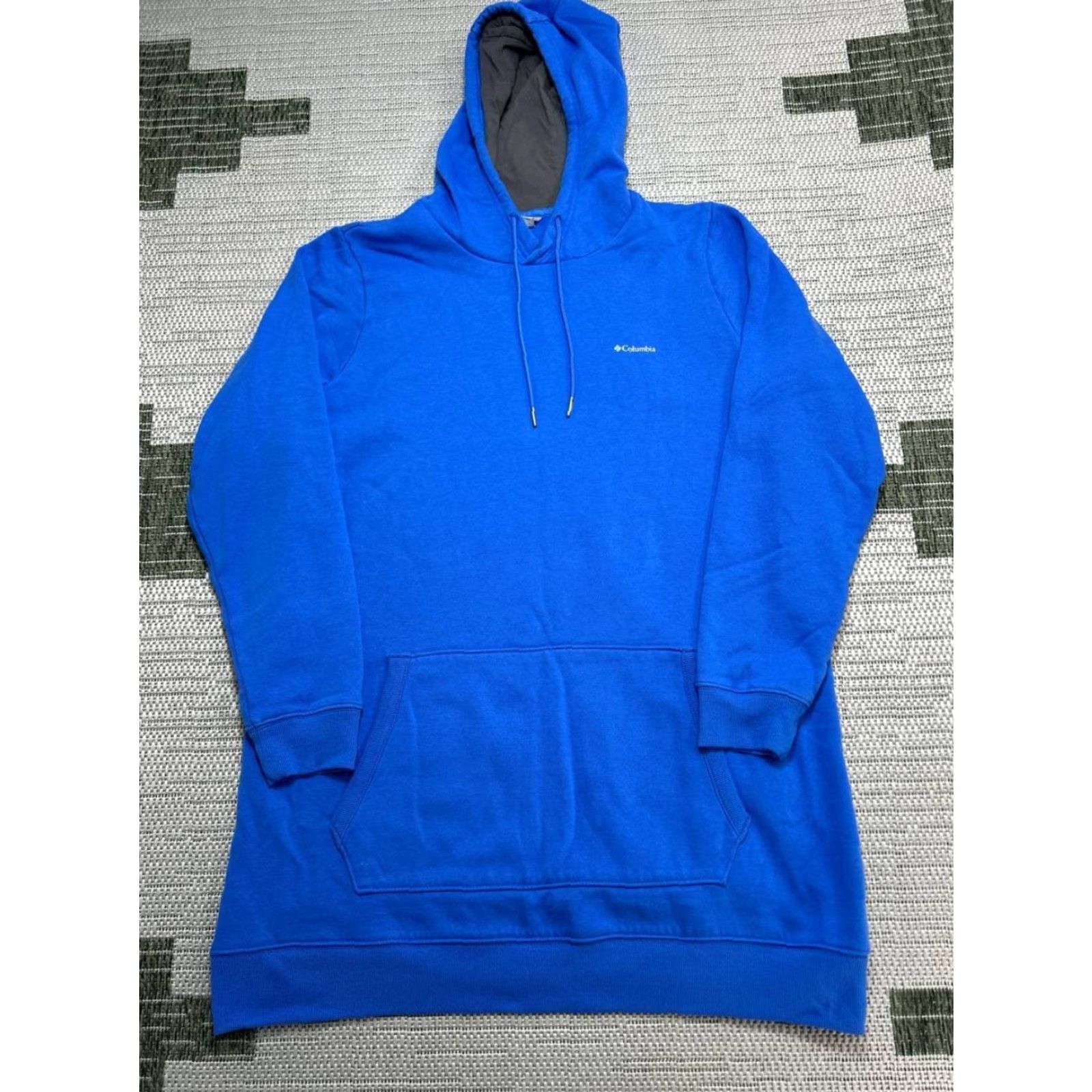 KangaROOS Columbia Fremont Hoodie Mens XL Blue Brushed Fleece Cotton Kangaroo Pockets Hooded Size US XL / EU 56 / 4 - 2 Thumbnail