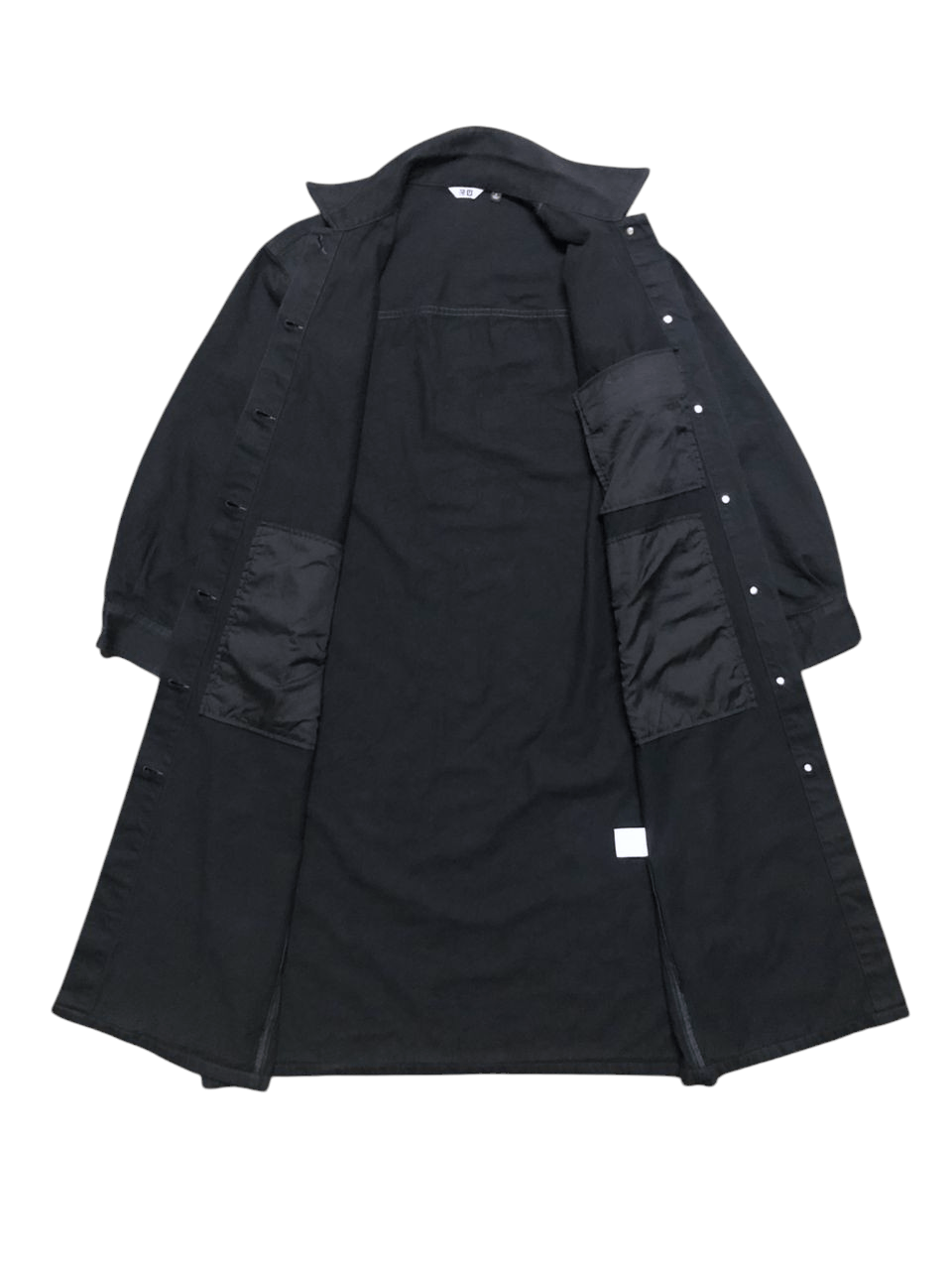 Lemaire × Uniqlo Uniqlo x Lemaire All Black Denim Trenchcoat Size L / US 10 / IT 46 - 3 Thumbnail