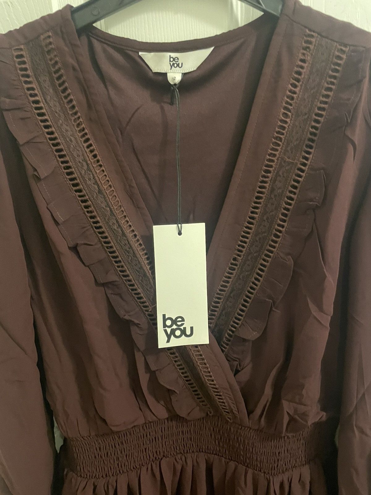 Vintage Be you burgundy women’s gown Size M / US 6-8 / IT 42-44 - 5 Thumbnail