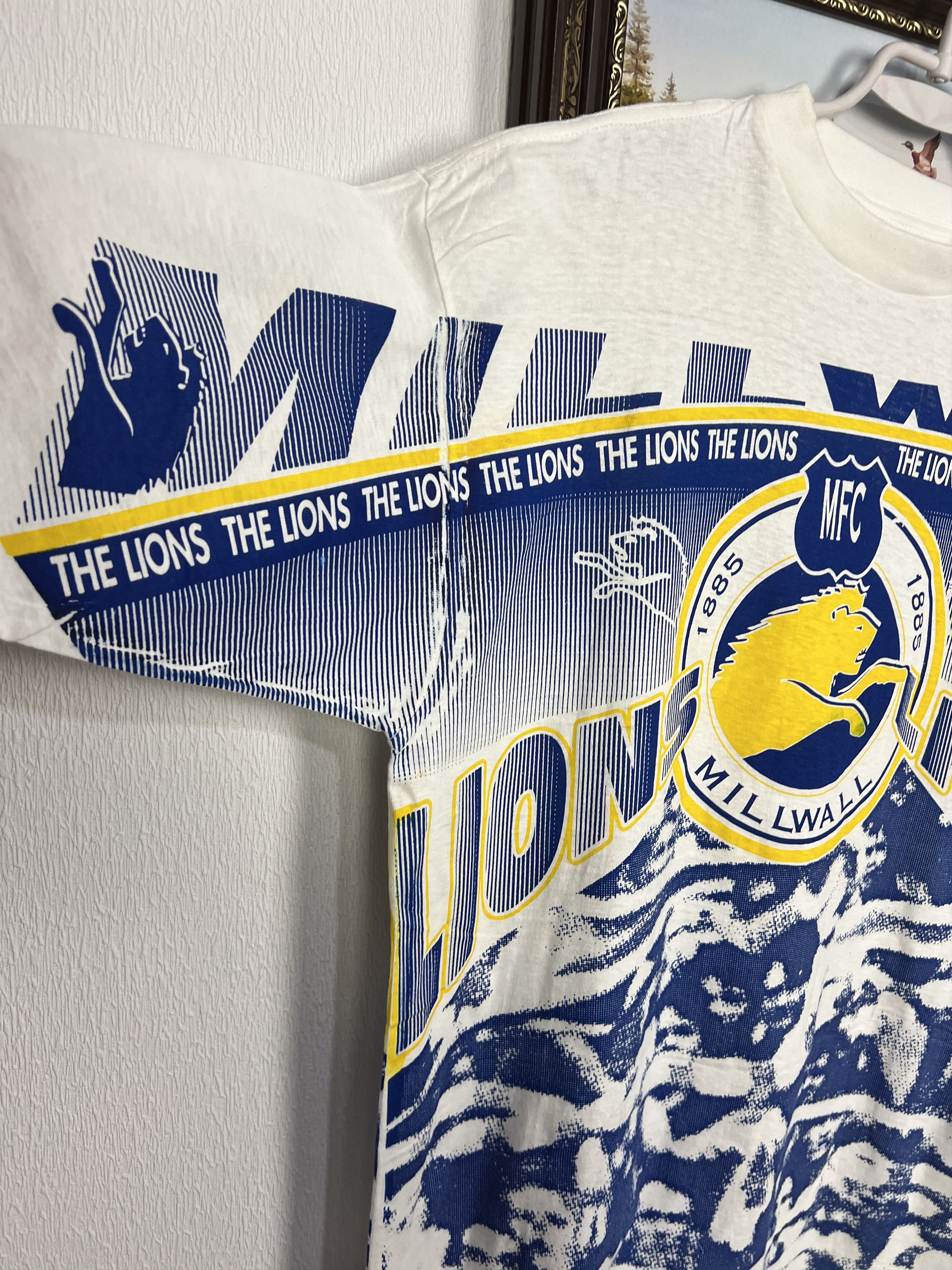 Vintage Millwall The Lions Football Shirt Soccer Over Print Jersey Size US XL / EU 56 / 4 - 4 Thumbnail