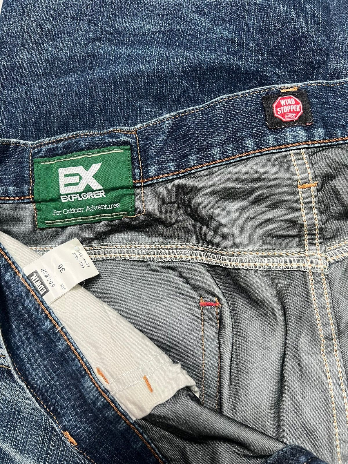 Edwin Vintage Edwin Wind Stopper 503WSPJapan - Faded Wash Jeans Size US 37 - 16 Thumbnail