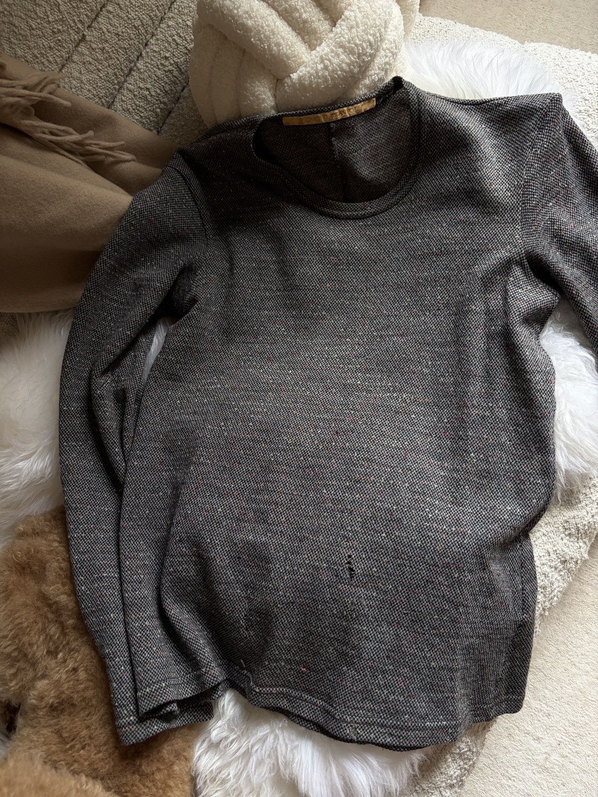 Carol Christian Poell Carol Christian Poell Tweed Sweater - FW03 "Inner Space" Size US S / EU 44-46 / 1 - 7 Thumbnail