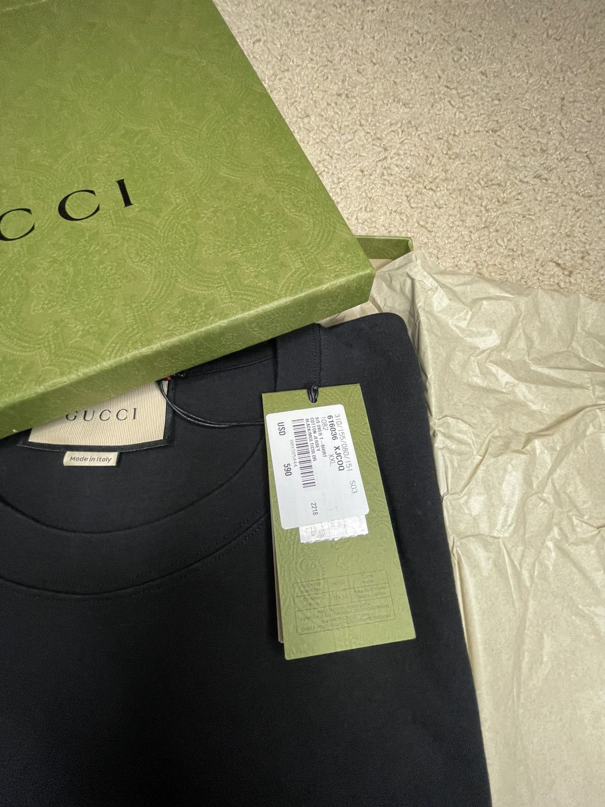 Gucci Original Gucci Black 2XL NWT Size US XXL / EU 58 / 5 - 6 Thumbnail