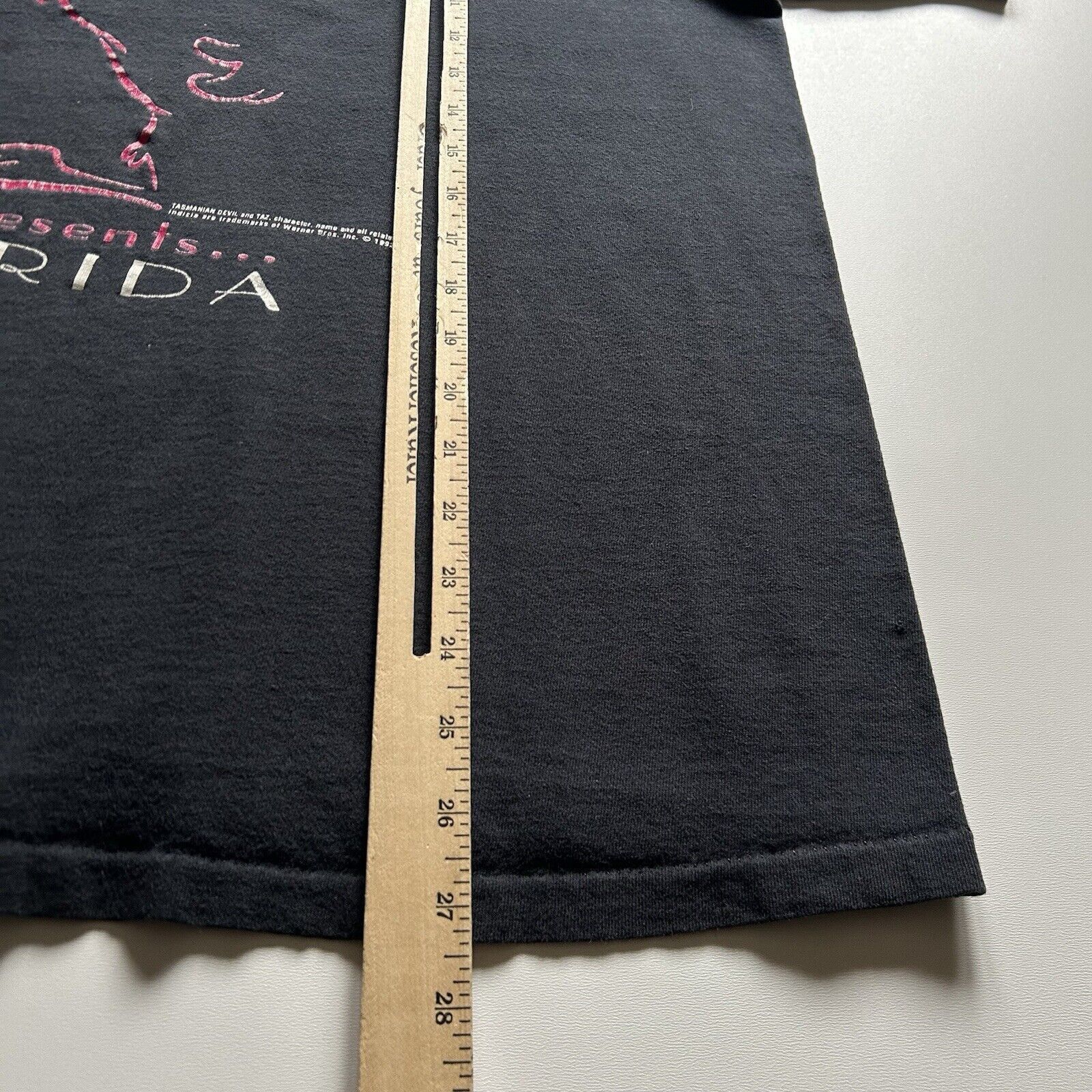 Velva Sheen × Vintage × Warner Bros Vintage 90s Taz Looney Tunes T Shirt Large Faded Black Rare Size US L / EU 52-54 / 3 - 6 Thumbnail