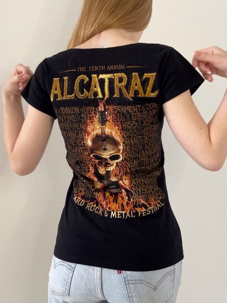 Vintage Vintage Wes Choppers Alcatraz The Tenth Annual Metal RockTee Size L / US 10 / IT 46 - 2 Thumbnail