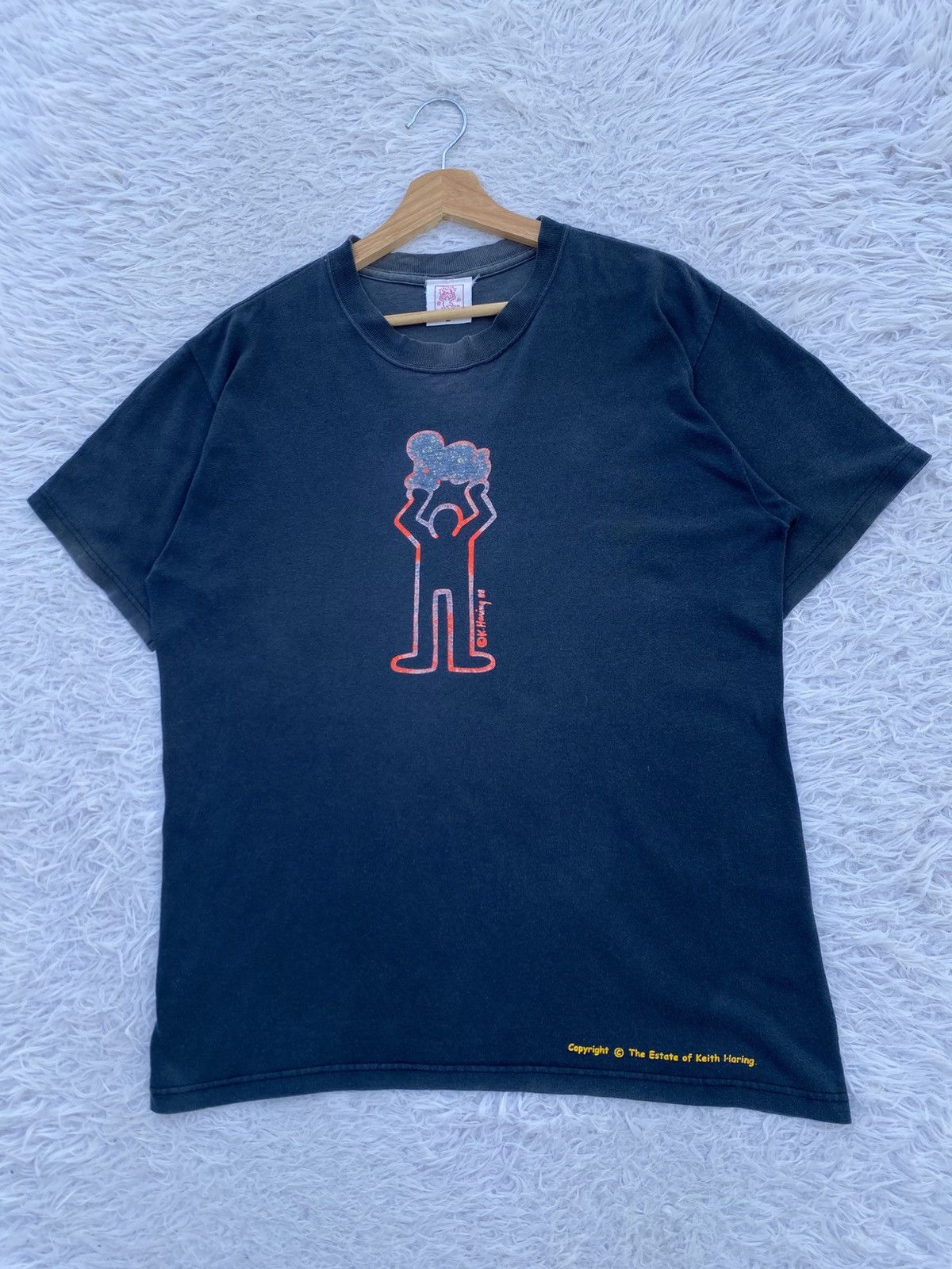 Keith Haring Rare Vintage 90s Keith Haring Pop Art Graphic Tshirt Size US M / EU 48-50 / 2 - 3 Thumbnail