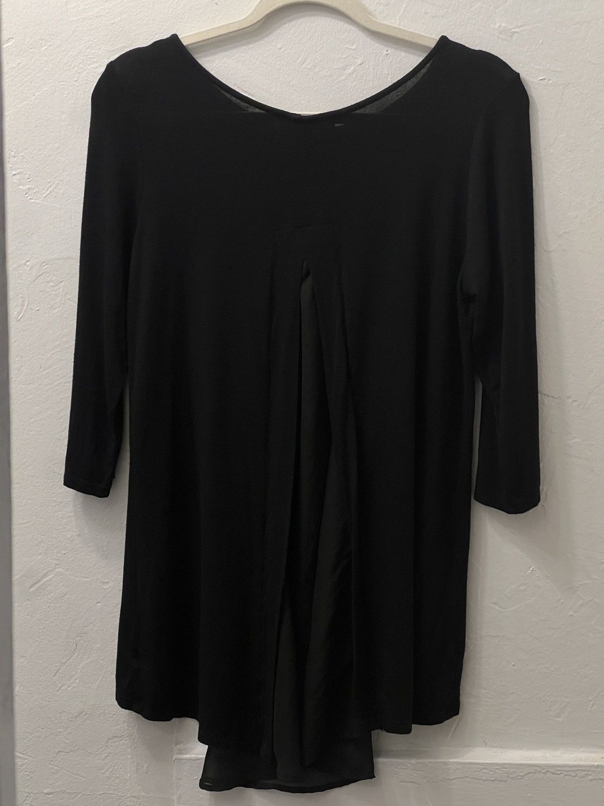 Other Black Hi-low Tunic with Sheer Peekaboo Back Size XL / US 12-14 / IT 48-50 - 6 Thumbnail