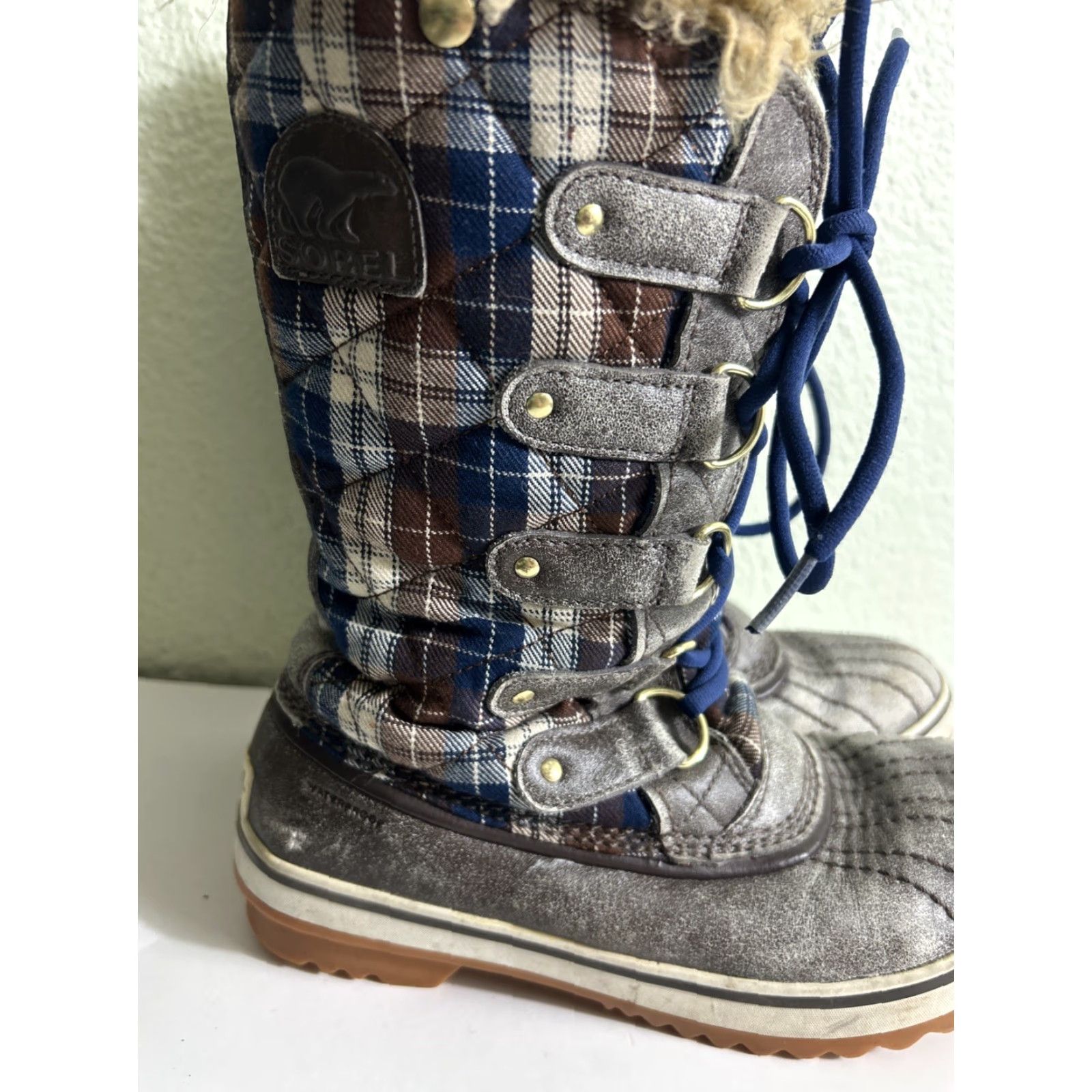 SOREL Sorel Tofino Boot Women Brown Gray Blue Waterproof Insulated Winter Sz 7 Size US 7 / IT 37 - 4 Thumbnail