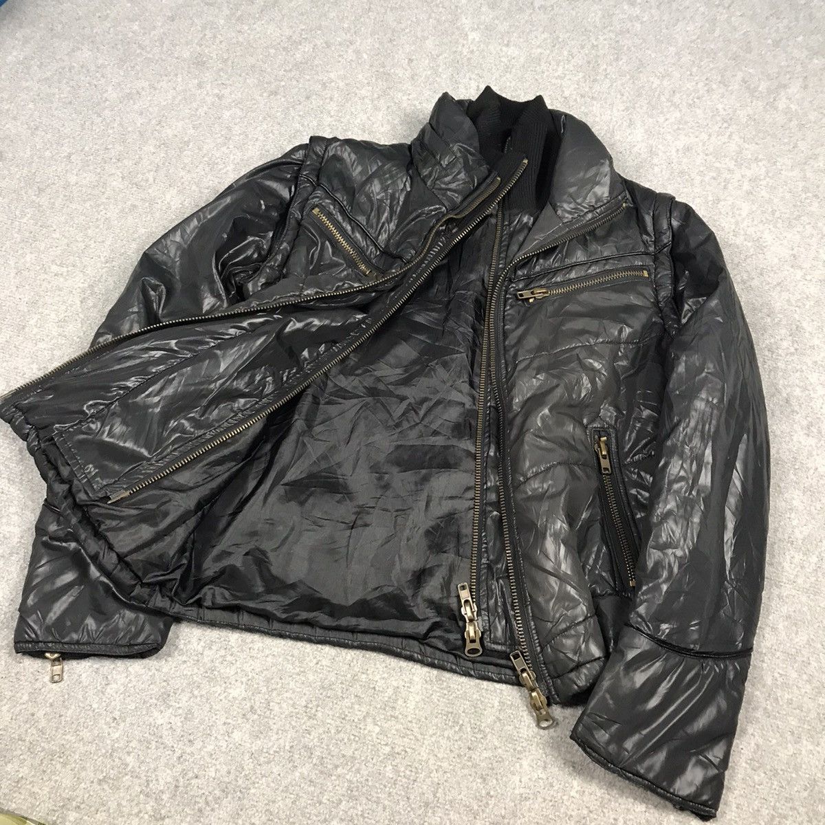 If Six Was Nine × Japanese Brand × Le Grande Bleu (L.G.B.) JAPAN BRAND BRTHBREATH PUFFER BLACK PUNK JACKET Size US S / EU 44-46 / 1 - 16 Thumbnail
