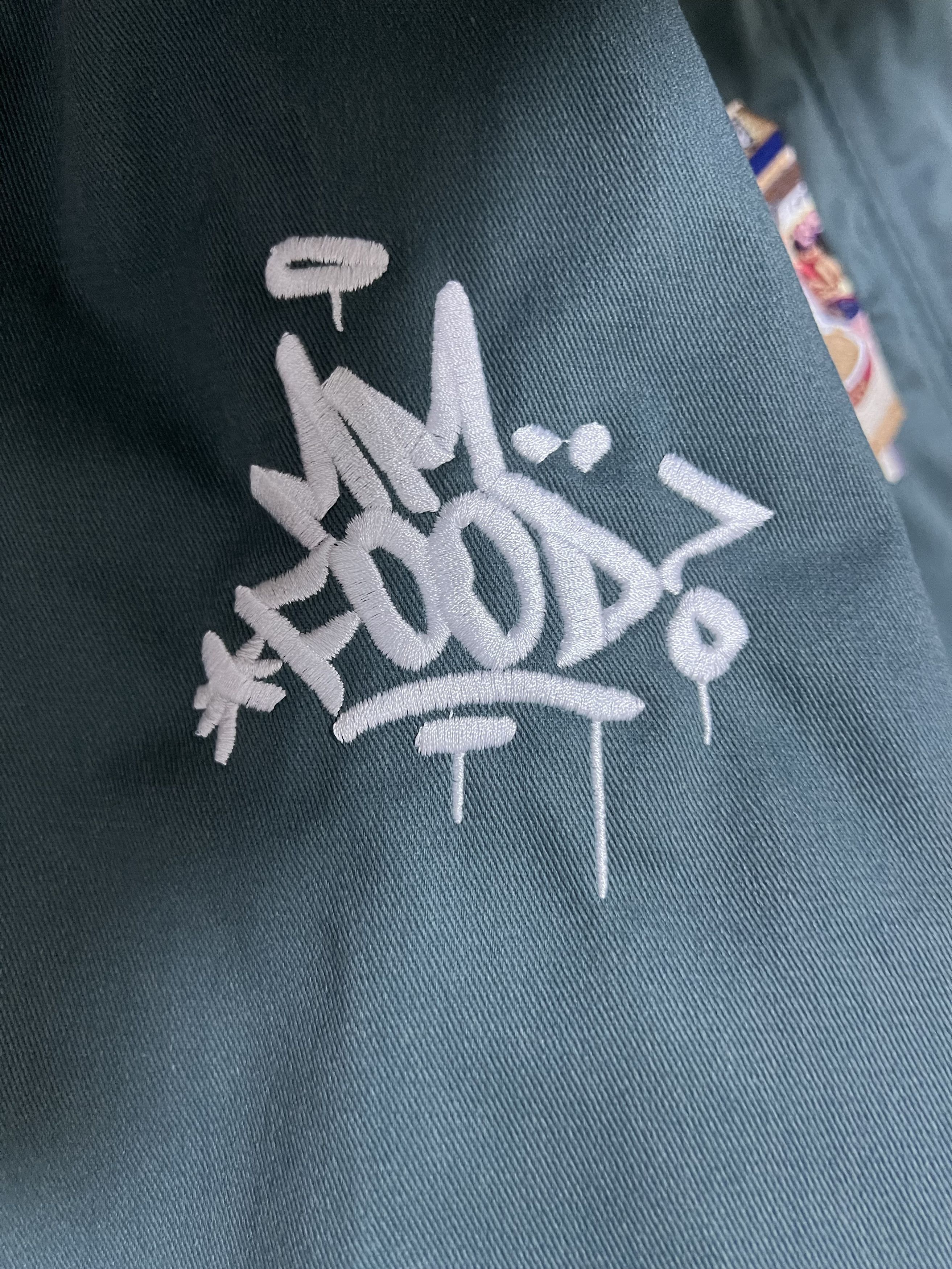 Dickies × MF Doom 💚 MF DOOM Embroidered Mm.. Food Green Workwear Jacket Large Size US L / EU 52-54 / 3 - 8 Thumbnail