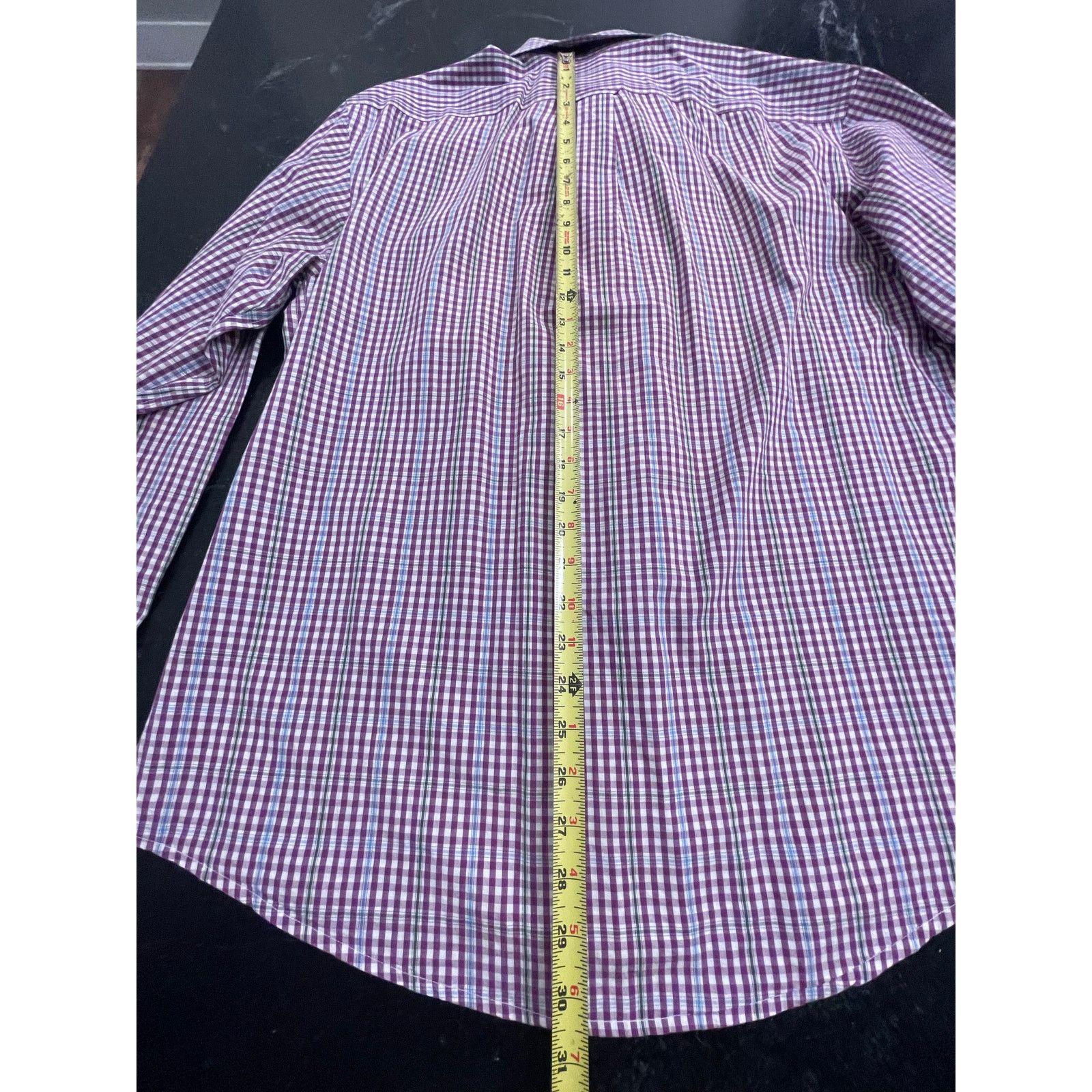 Izod IZOD purple plaid men's long sleeve button up L Size US L / EU 52-54 / 3 - 8 Thumbnail