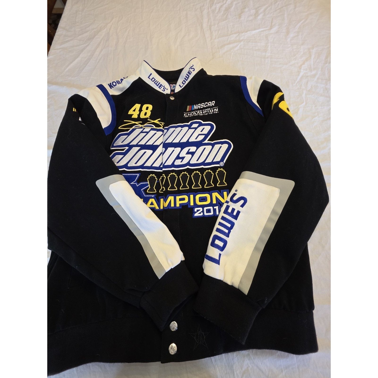 NASCAR Jimmie Johnson #48 7x Championship Motorsports Jacket XL Size 40 - 1 Thumbnail
